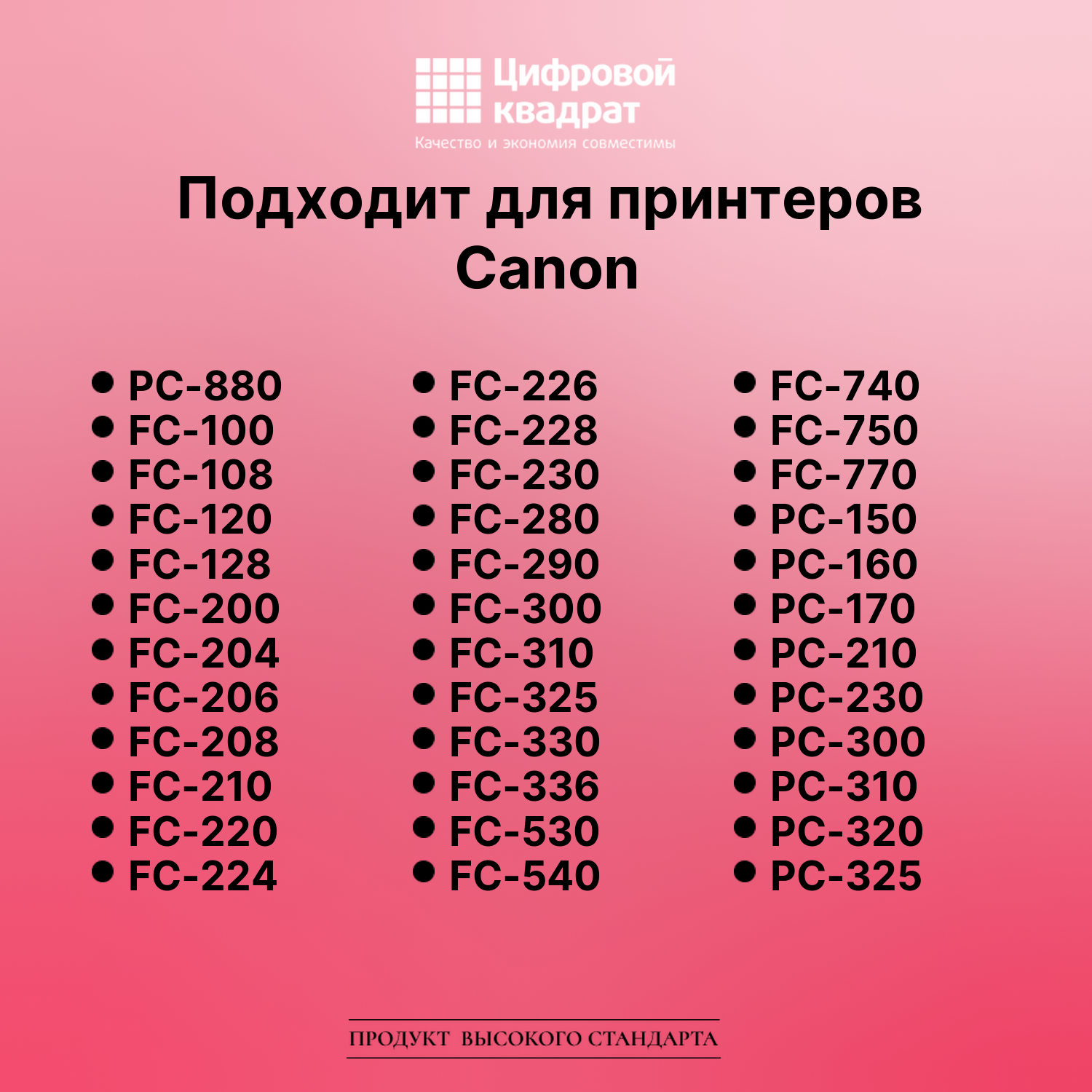 Картридж для Canon PC-880 совместимый 2