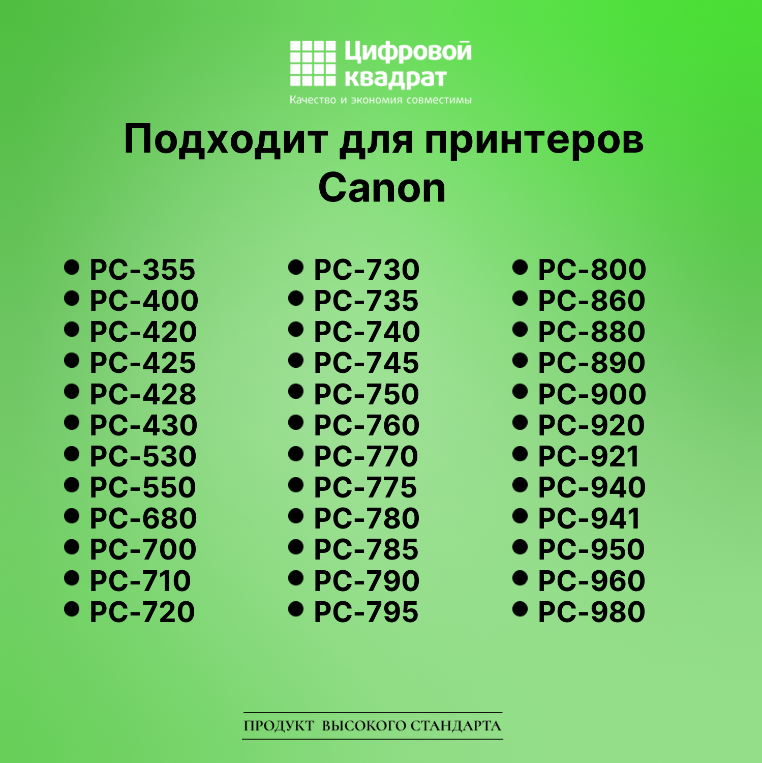Картридж для Canon PC-325 совместимый 3