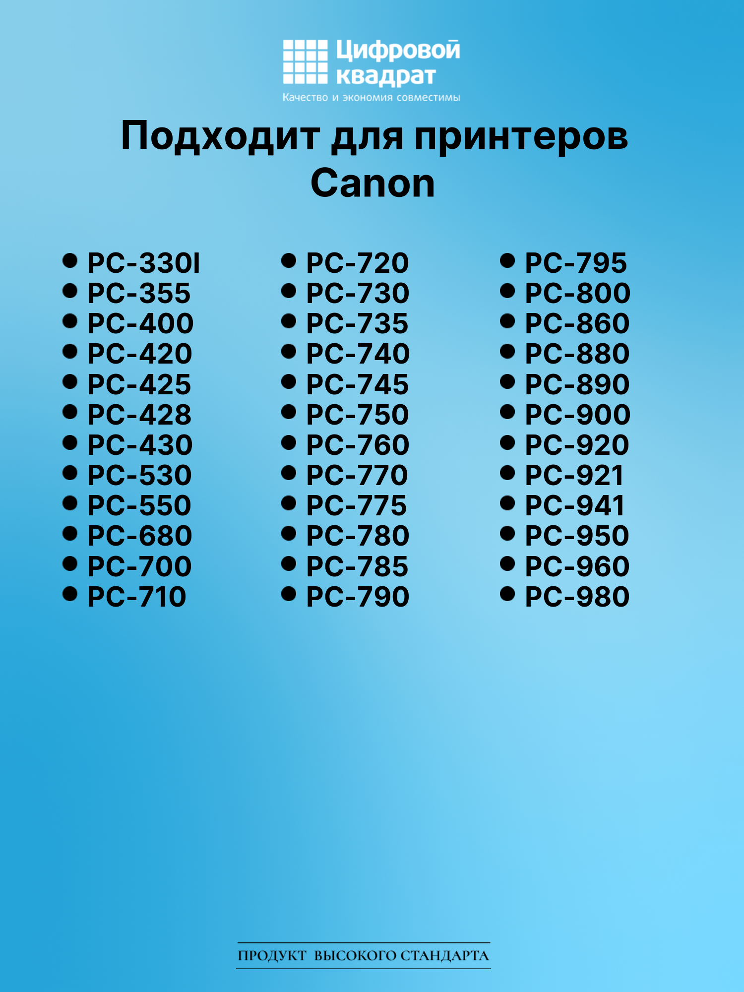 Картридж для Canon PC-940 (E30), PC-941, PC-950 3
