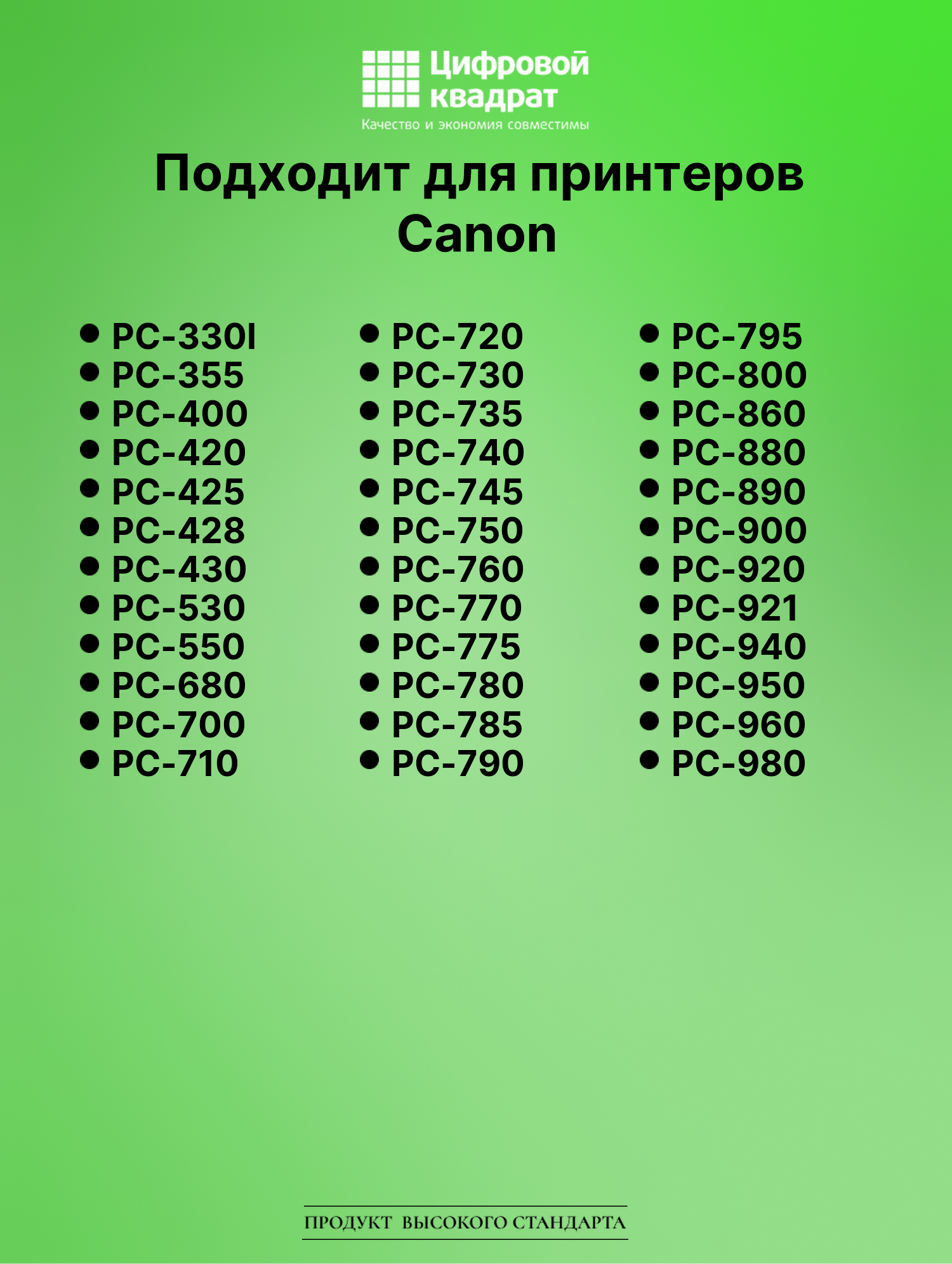 Картридж для Canon PC-941 (E30), PC-950, PC-960 3