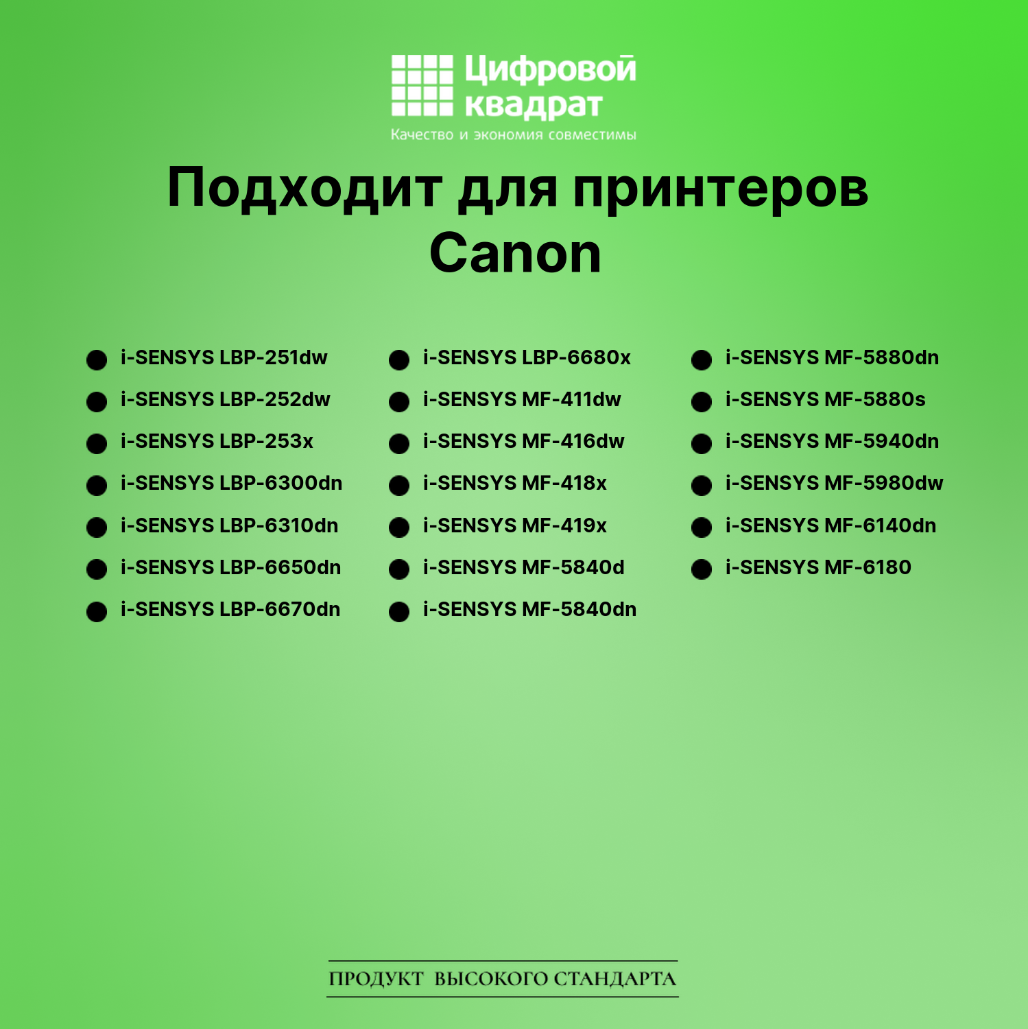 Картридж для Canon LBP-251dw с чипом совместимый 2