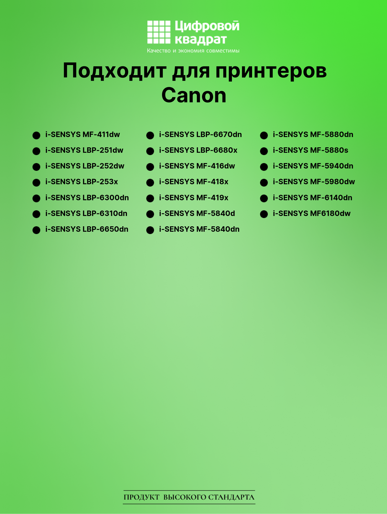 Картридж для Canon i-SENSYS MF-411dw (719H), MF-416dw 2