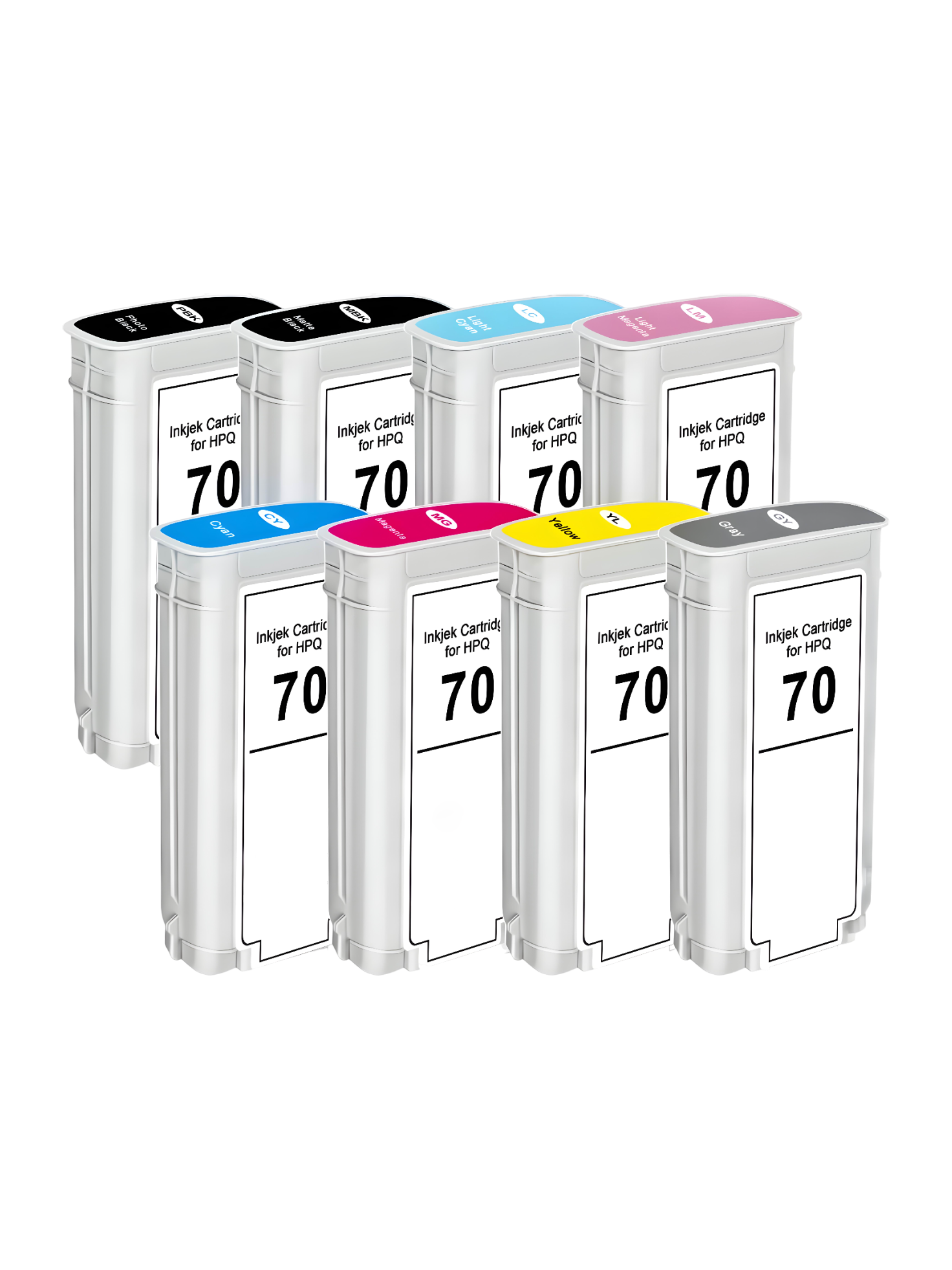 Картриджи 70 для HP DJ Z5200, DJ Z5200 набор cmyk lclm 1