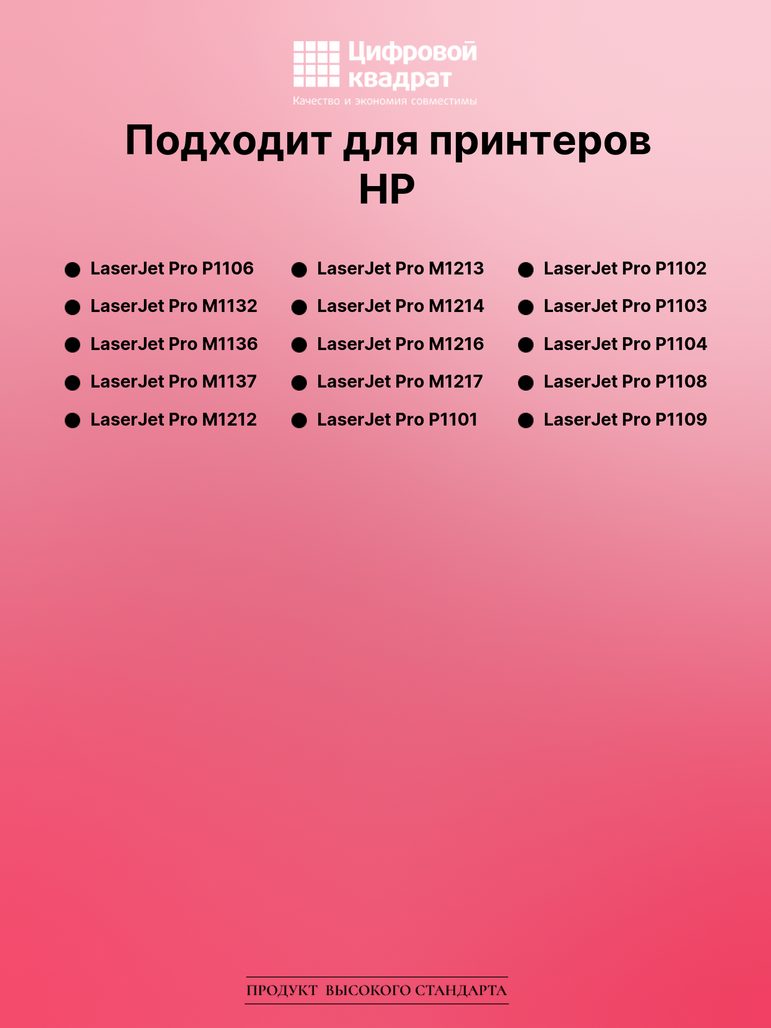 Картридж для HP LaserJet Pro P1106 с чипом совместимый 2