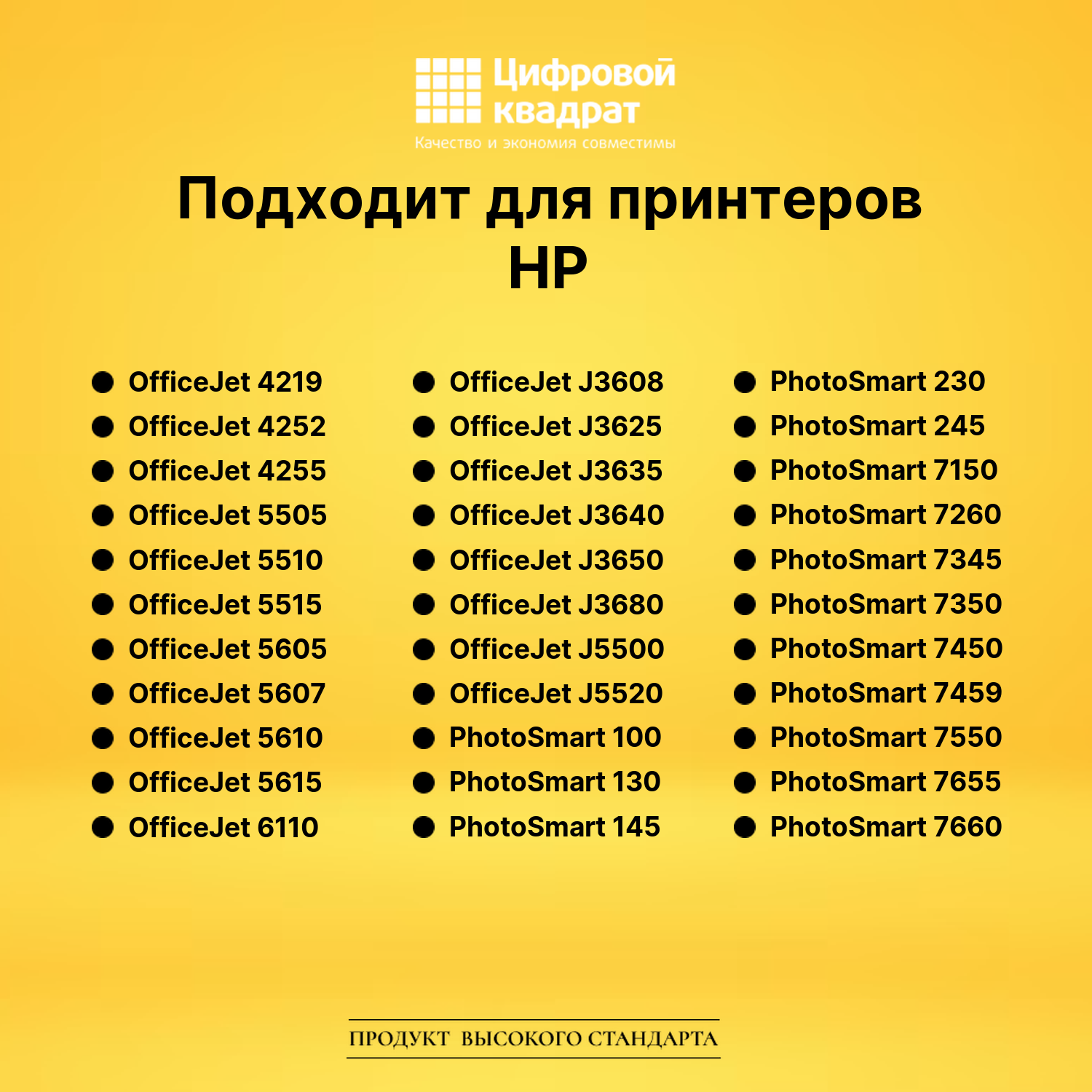 Набор картриджей №56-57-58 HP C6656A-C6658A совместимый 4