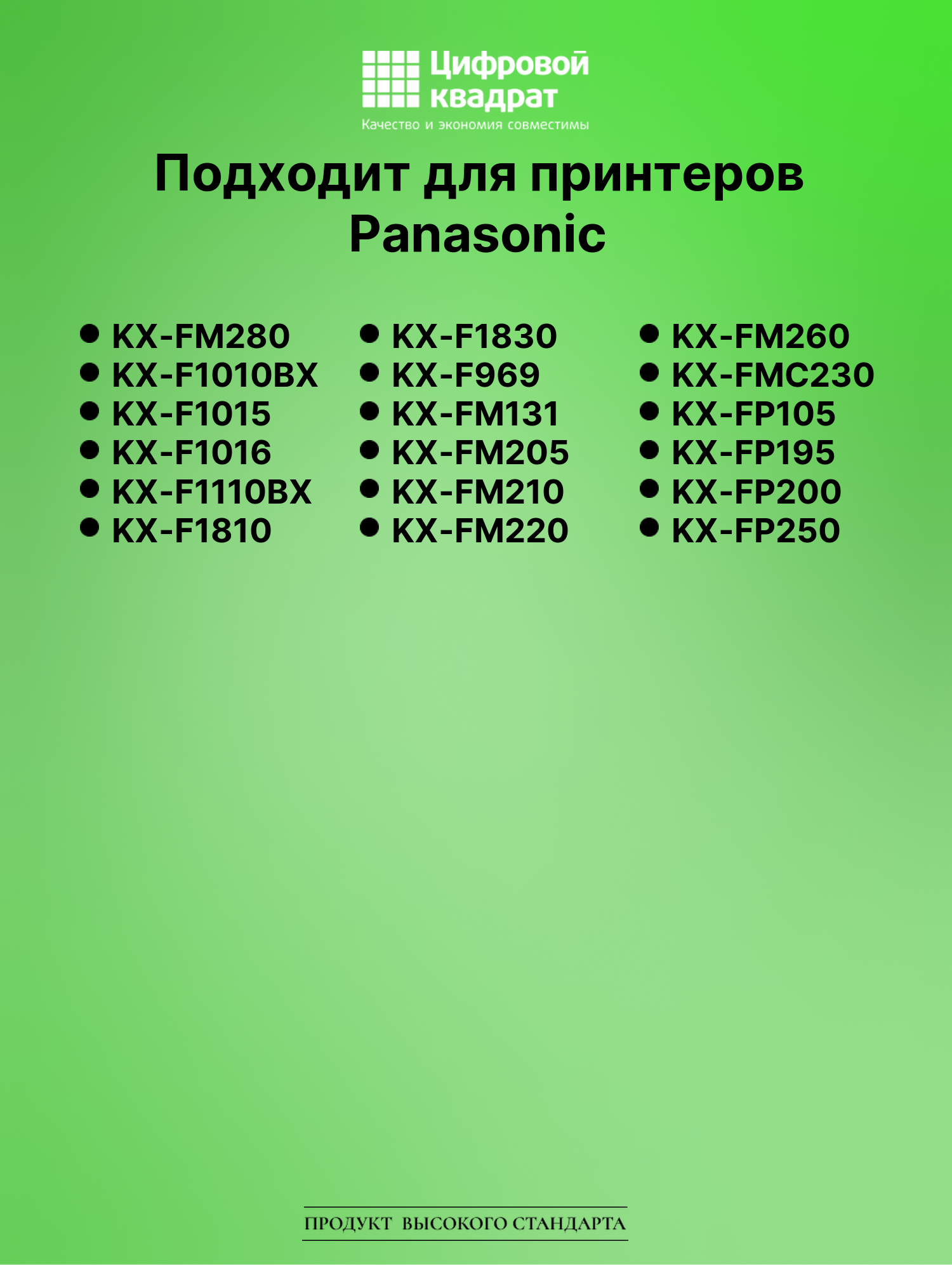 Термопленка для Panasonic KX-FM280 совместимая 2