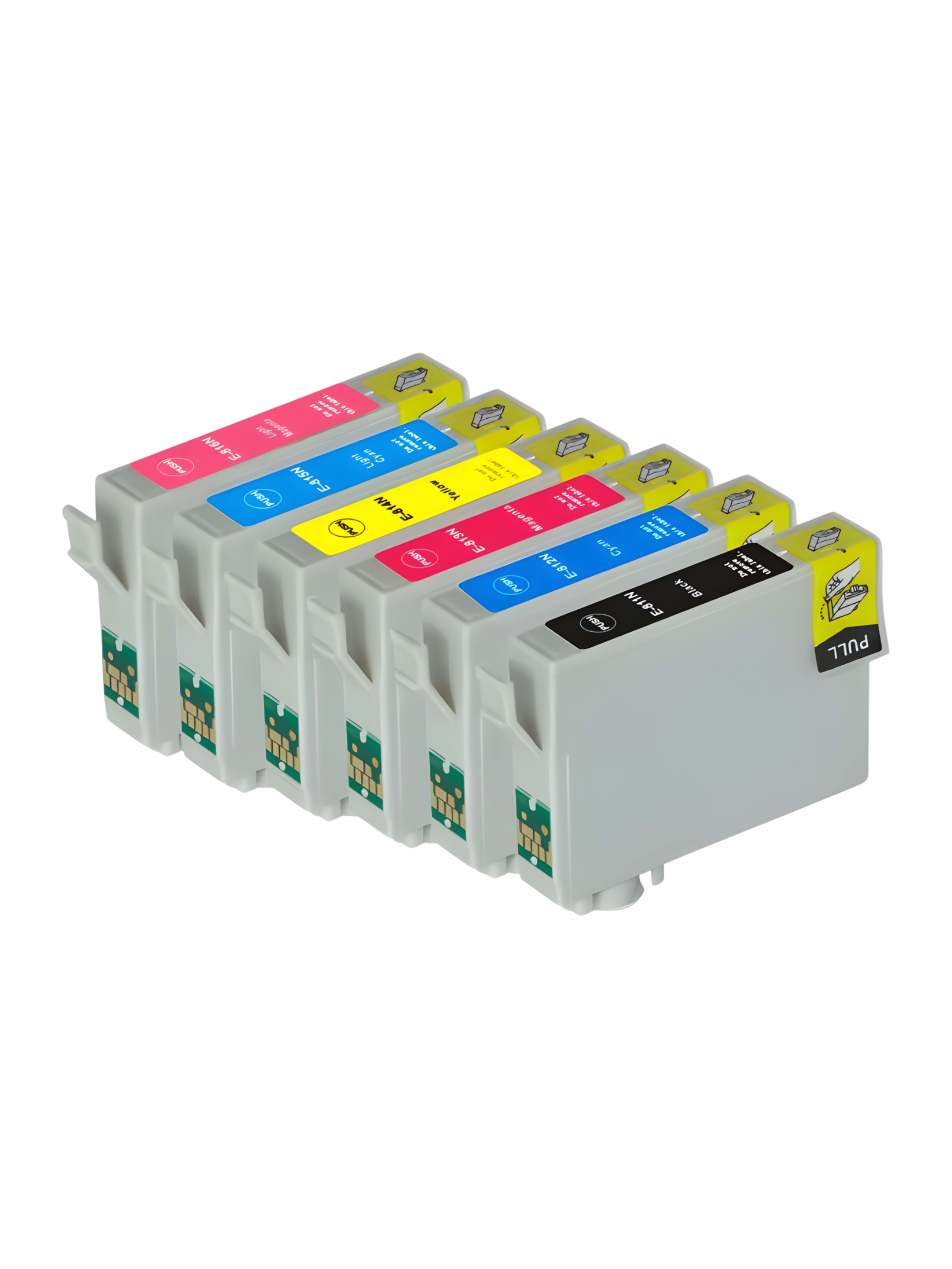 Набор картриджей T0811-T0816 Epson с чипом совместимый 1