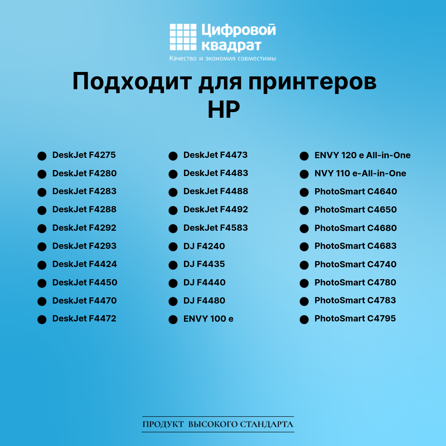 Картридж для HP DeskJet F2423 совместимый 3