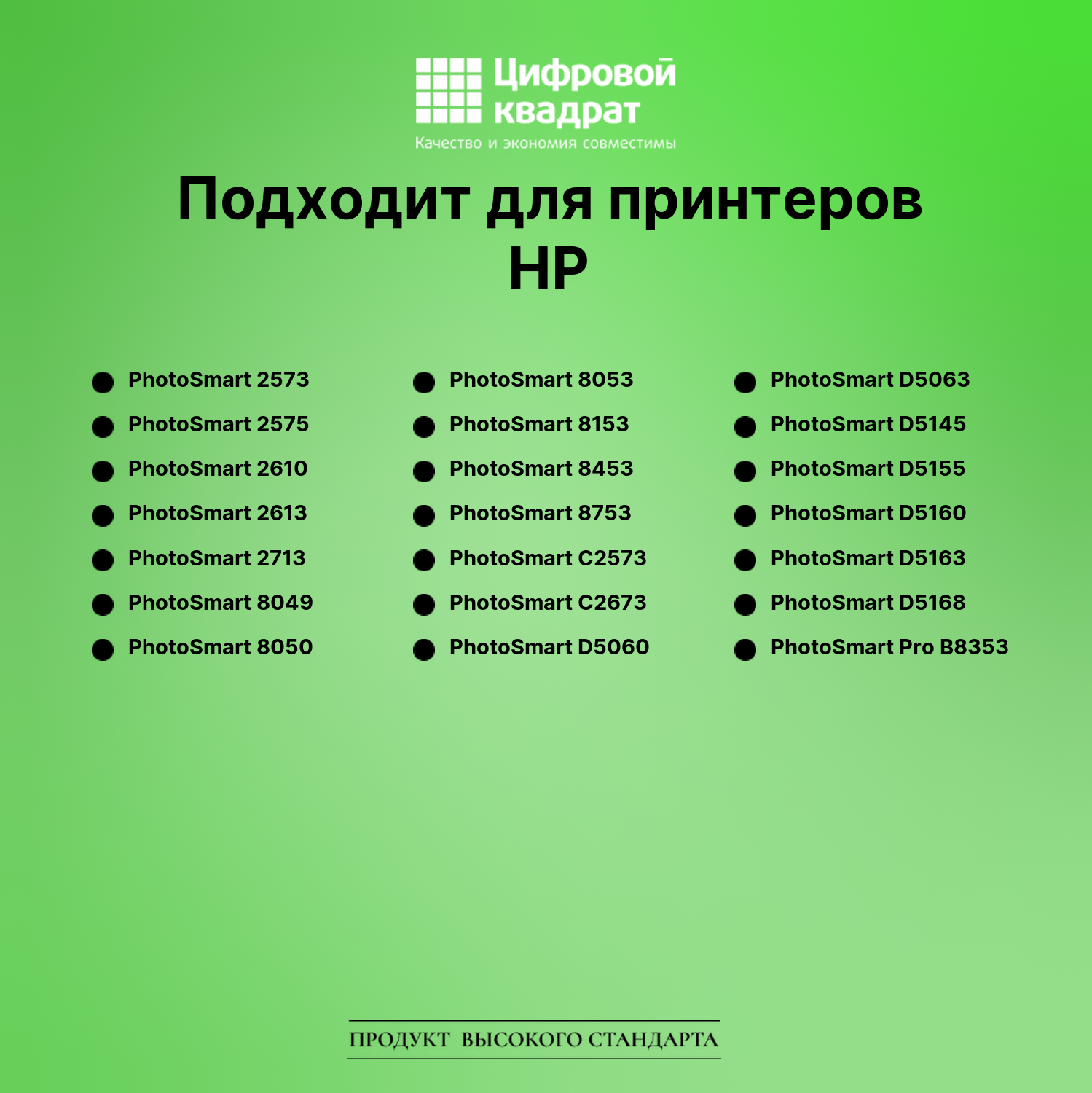 Картридж для HP PhotoSmart 5153 совместимый 3