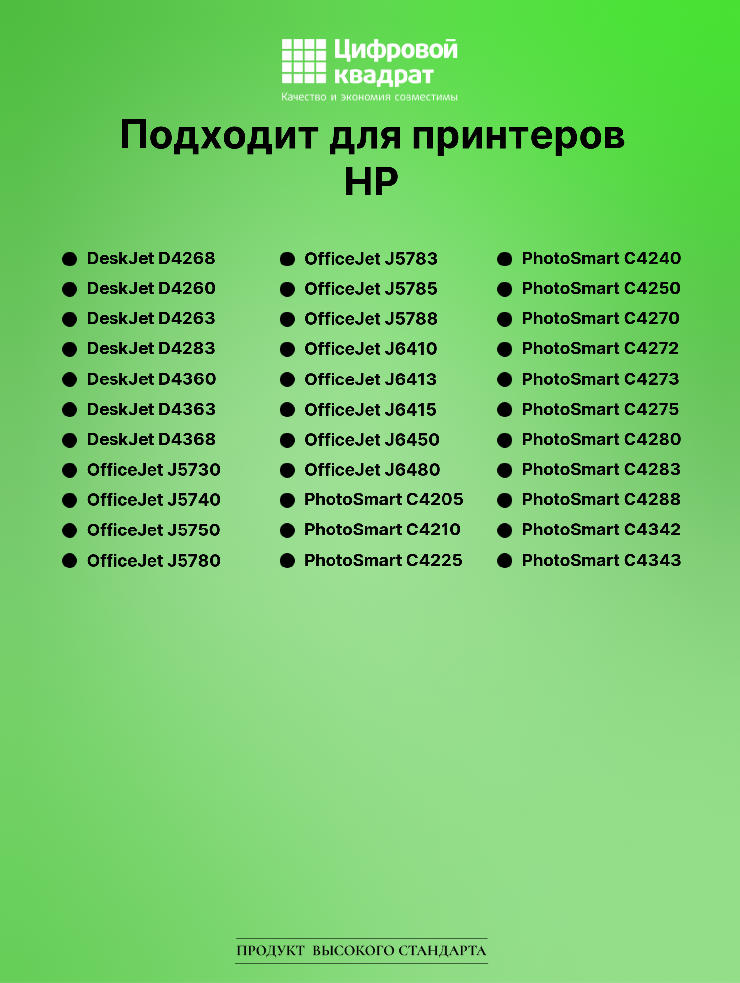 Картридж для HP DeskJet D4268 совместимый 2