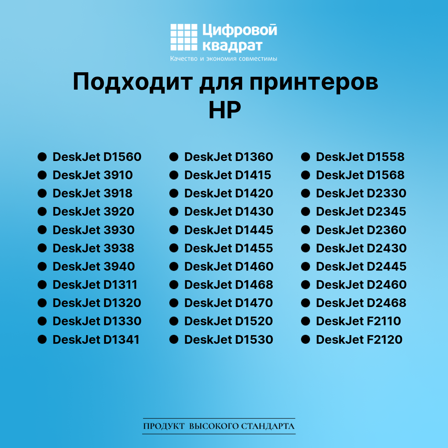 Картридж для HP DeskJet D1560 совместимый 2