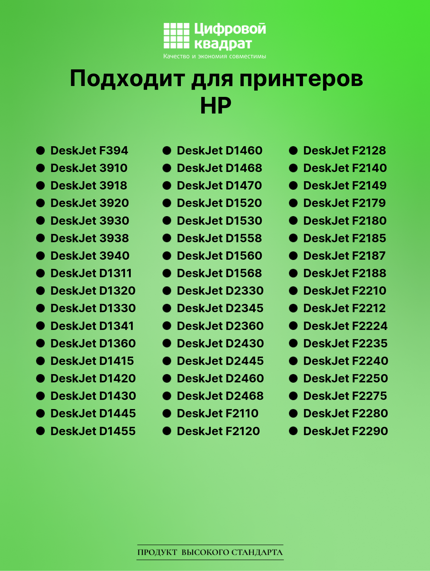 Картридж для HP DeskJet F394 совместимый 2