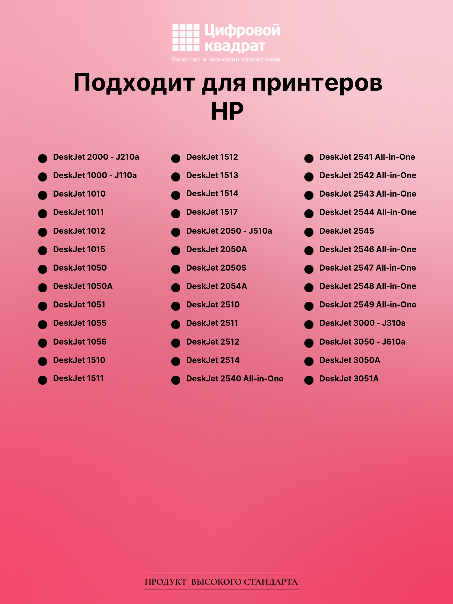 Картридж для HP DeskJet 2000 совместимый 2