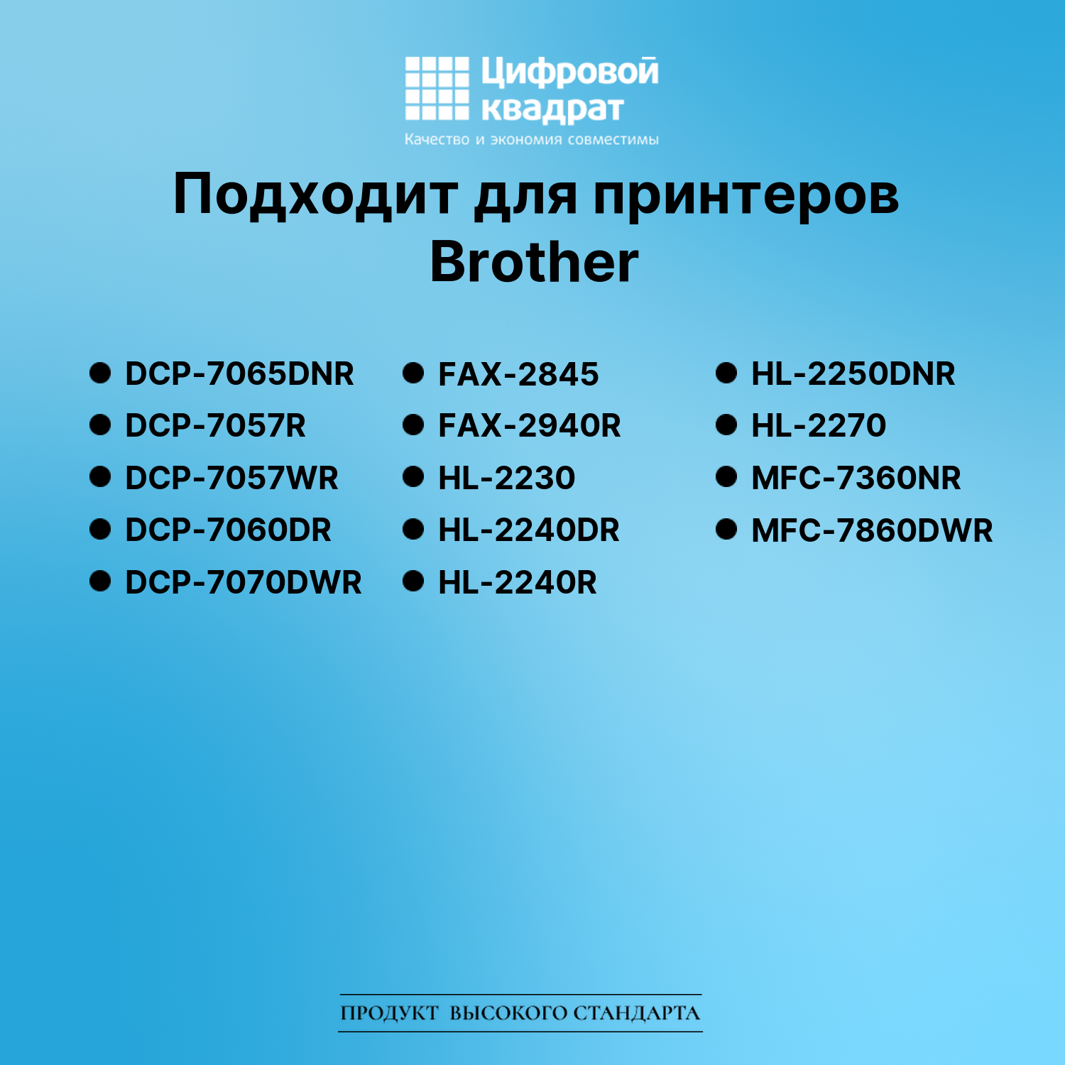 Картридж для Brother DCP-7065DNR (TN-2275), FAX-2845 2