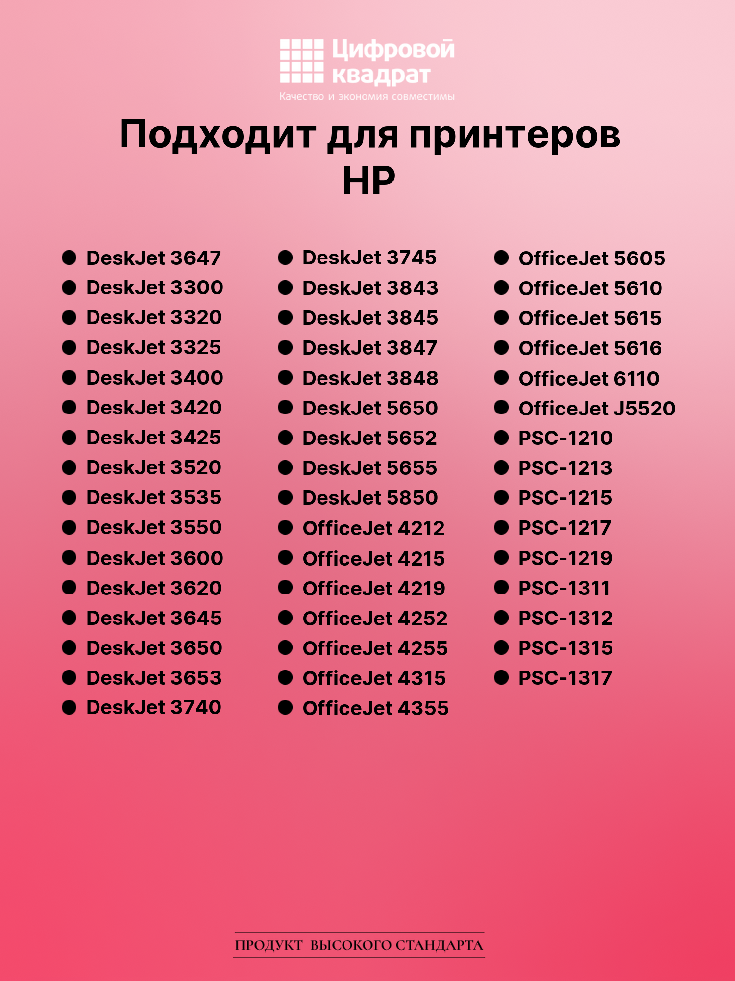 Картридж для HP DeskJet 3647 совместимый 2