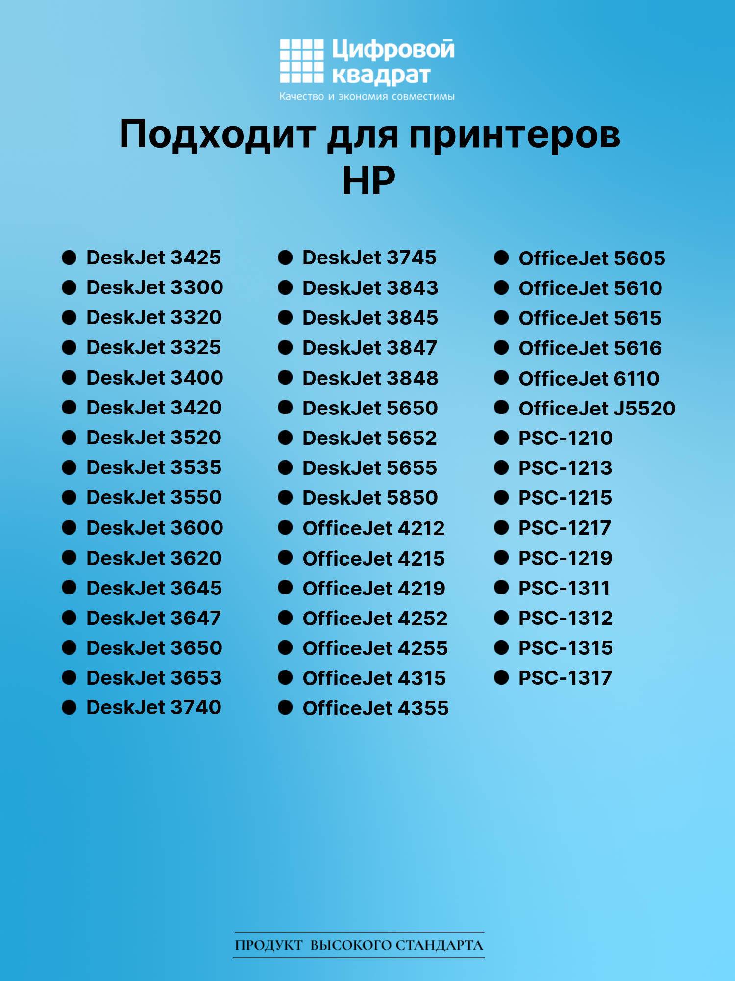 Картридж для HP DeskJet 3425 совместимый 2