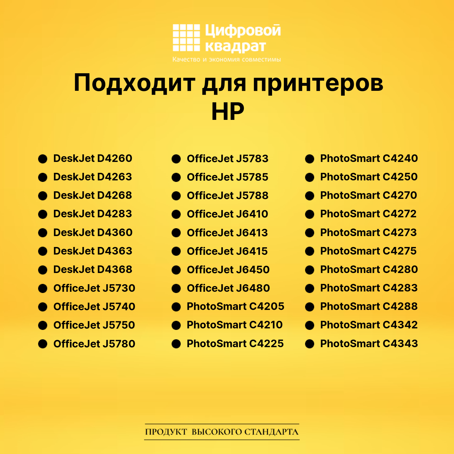 Набор картриджей №140-141XL HP CB336HE-CB338HE увеличенный ресурс совместимый 2