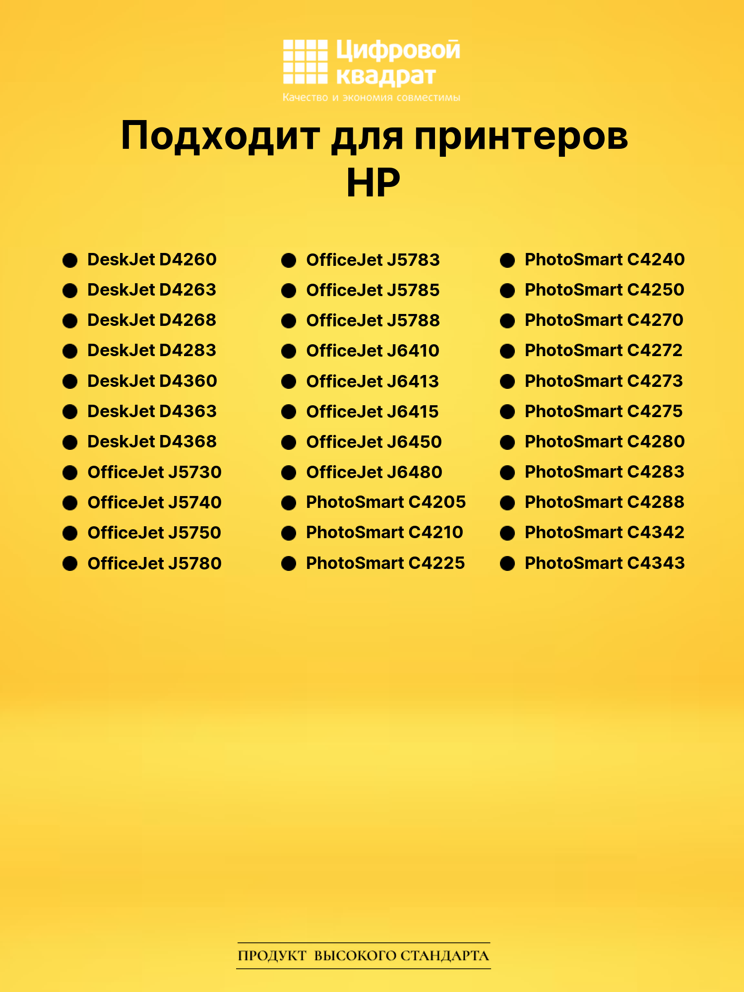 Набор картриджей №140-141XL HP CB336HE-CB338HE увеличенный ресурс совместимый 2