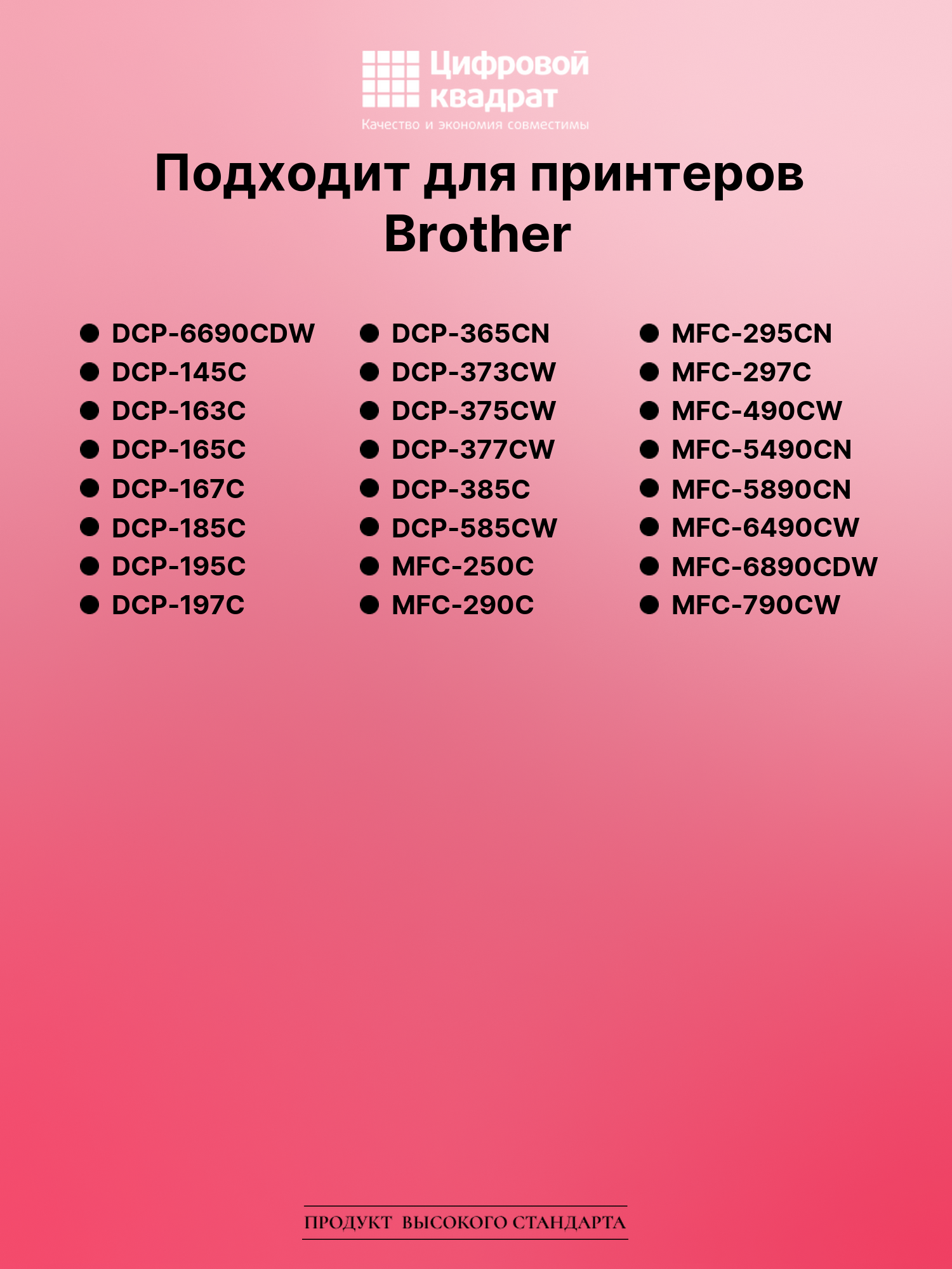 Картридж для Brother DCP-6690CDW совместимый 2