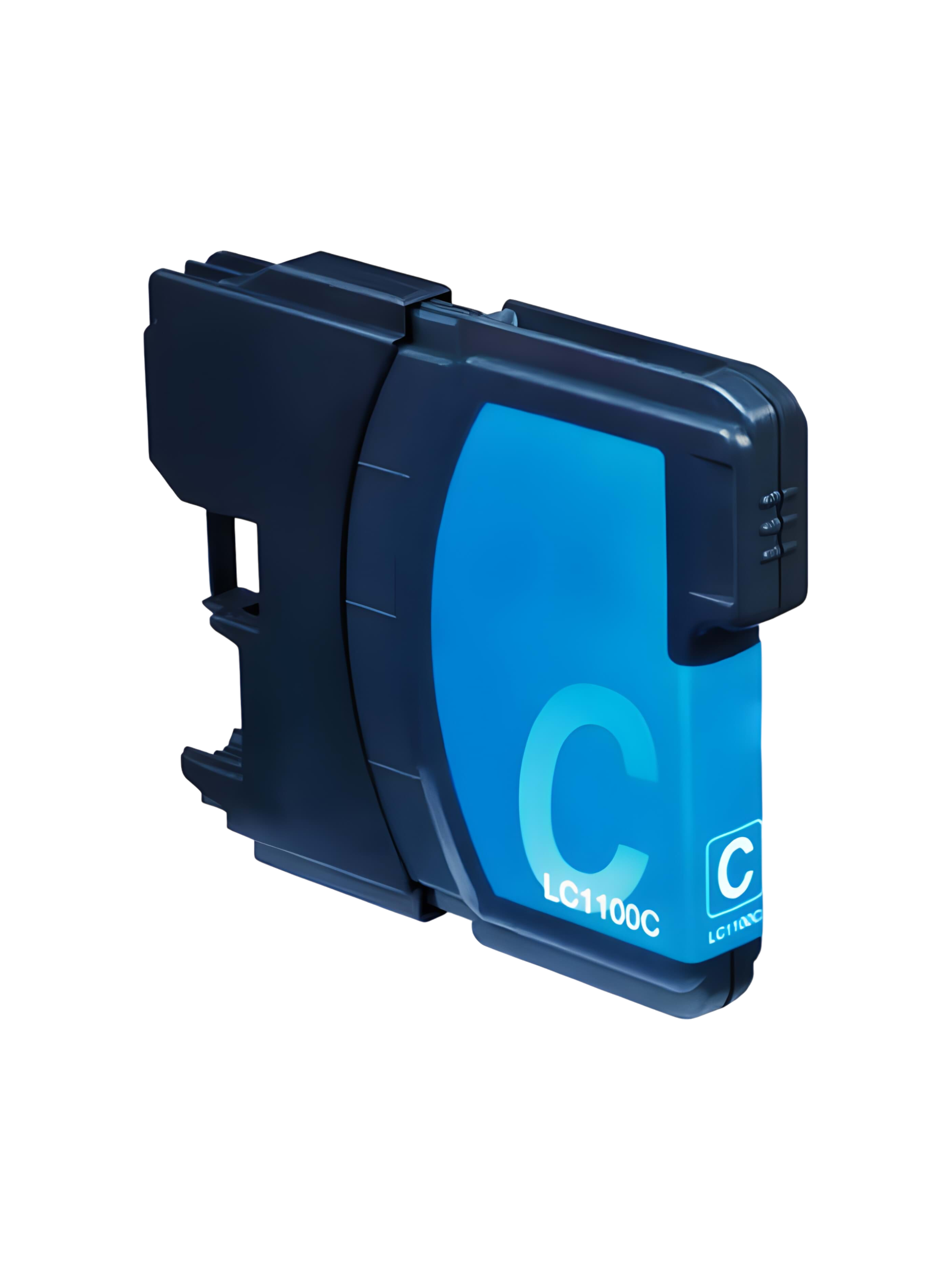 Картридж LC-980C / LC-1100C Brother голубой совместимый 1