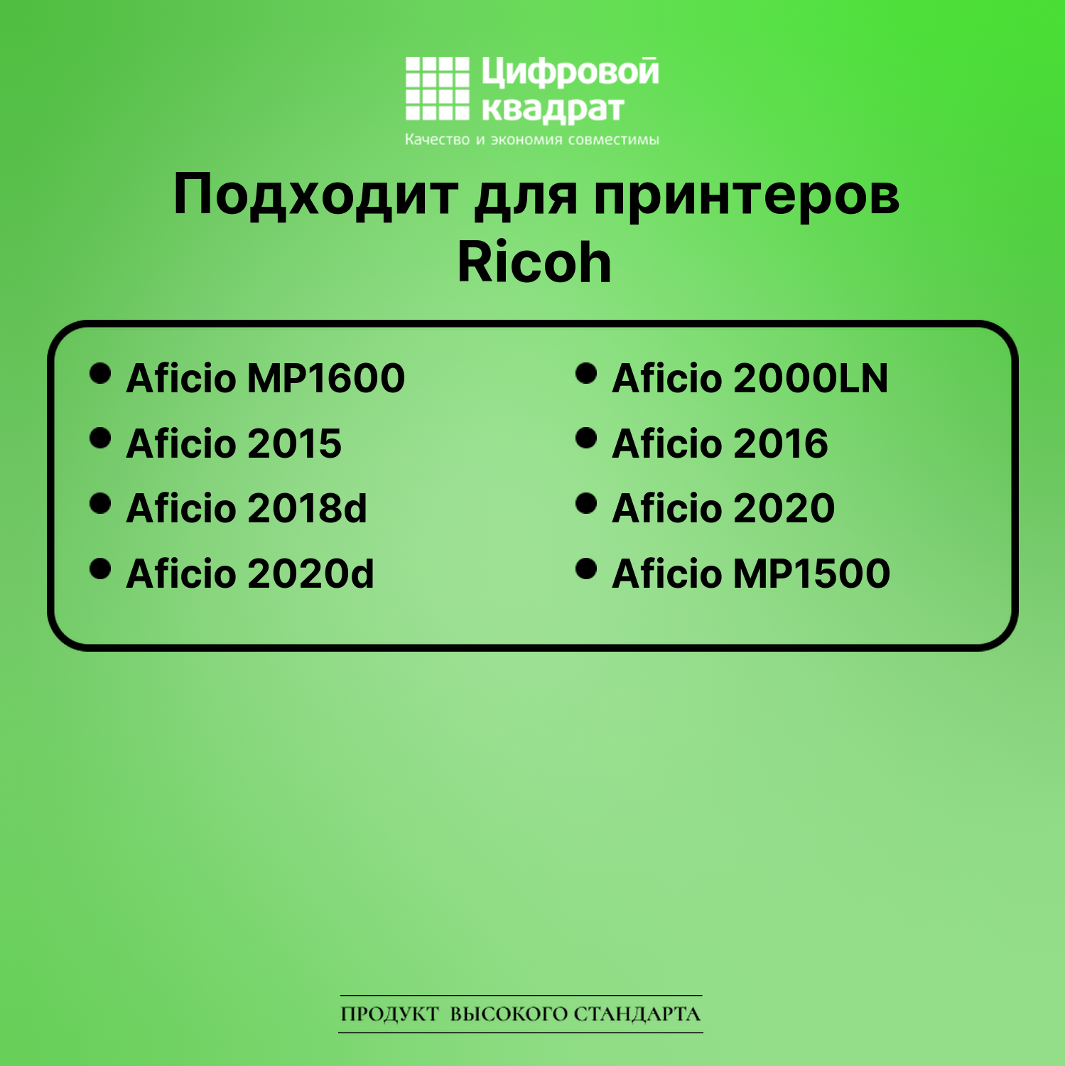 Картридж для Ricoh Aficio MP1600L совместимый 2