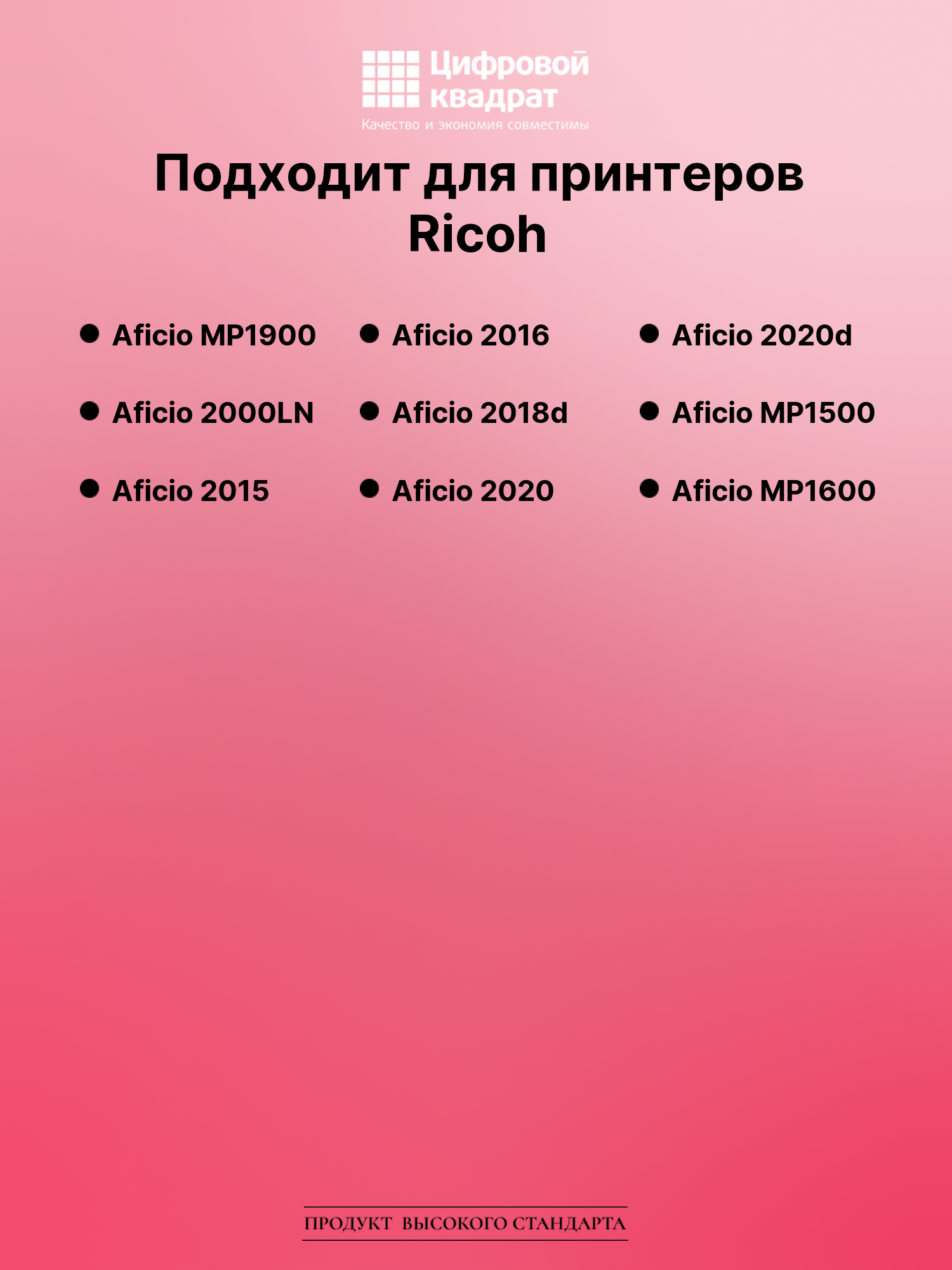 Картридж для Ricoh Aficio MP1900 (1230D), 2000LN 2
