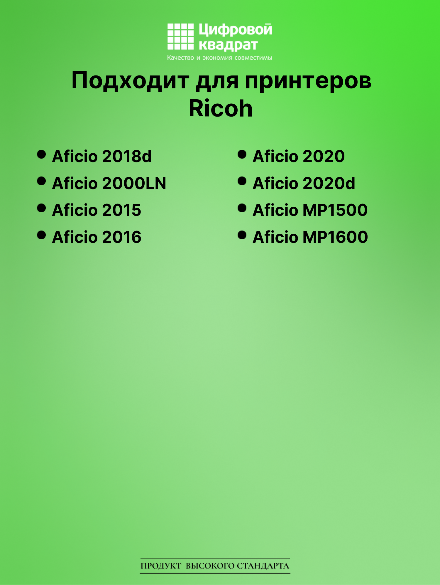 Картридж для Ricoh Aficio 2018d (1230D), 2000LN, 2015 2