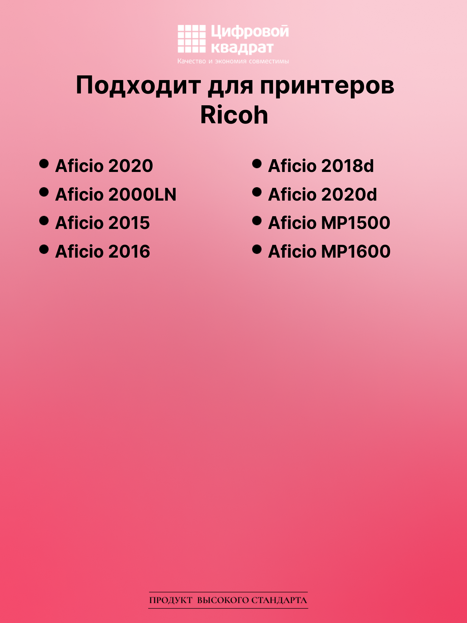 Картридж для Ricoh Aficio 2020 (1230D), 2000LN, 2015 2