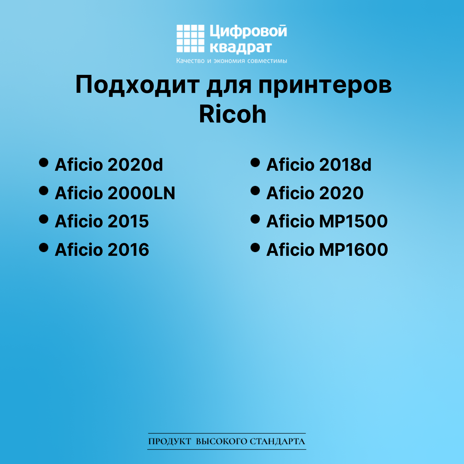 Картридж для Ricoh Aficio 2020d (1230D), 2000LN, 2015 2