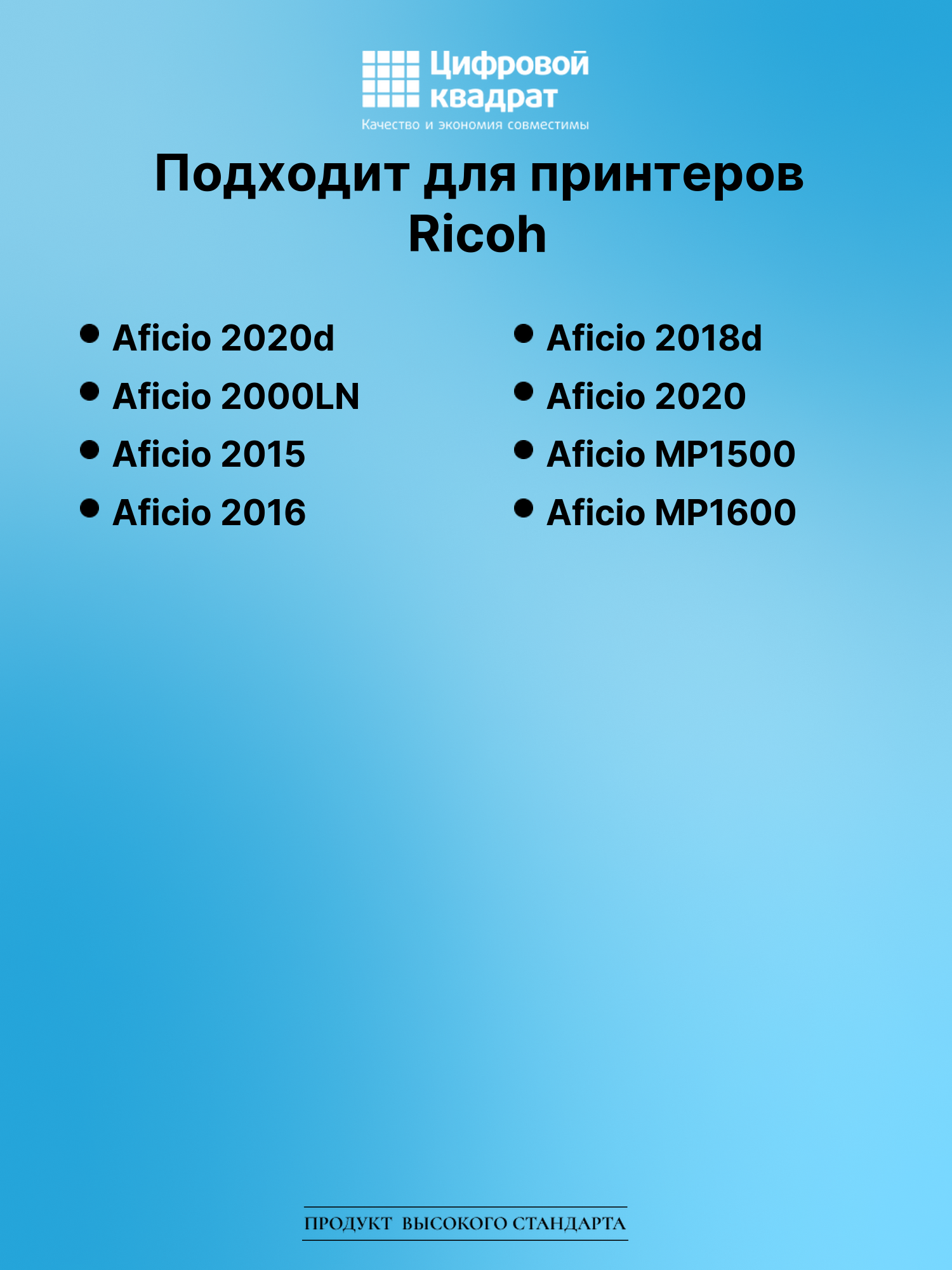 Картридж для Ricoh Aficio 2020d (1230D), 2000LN, 2015 2