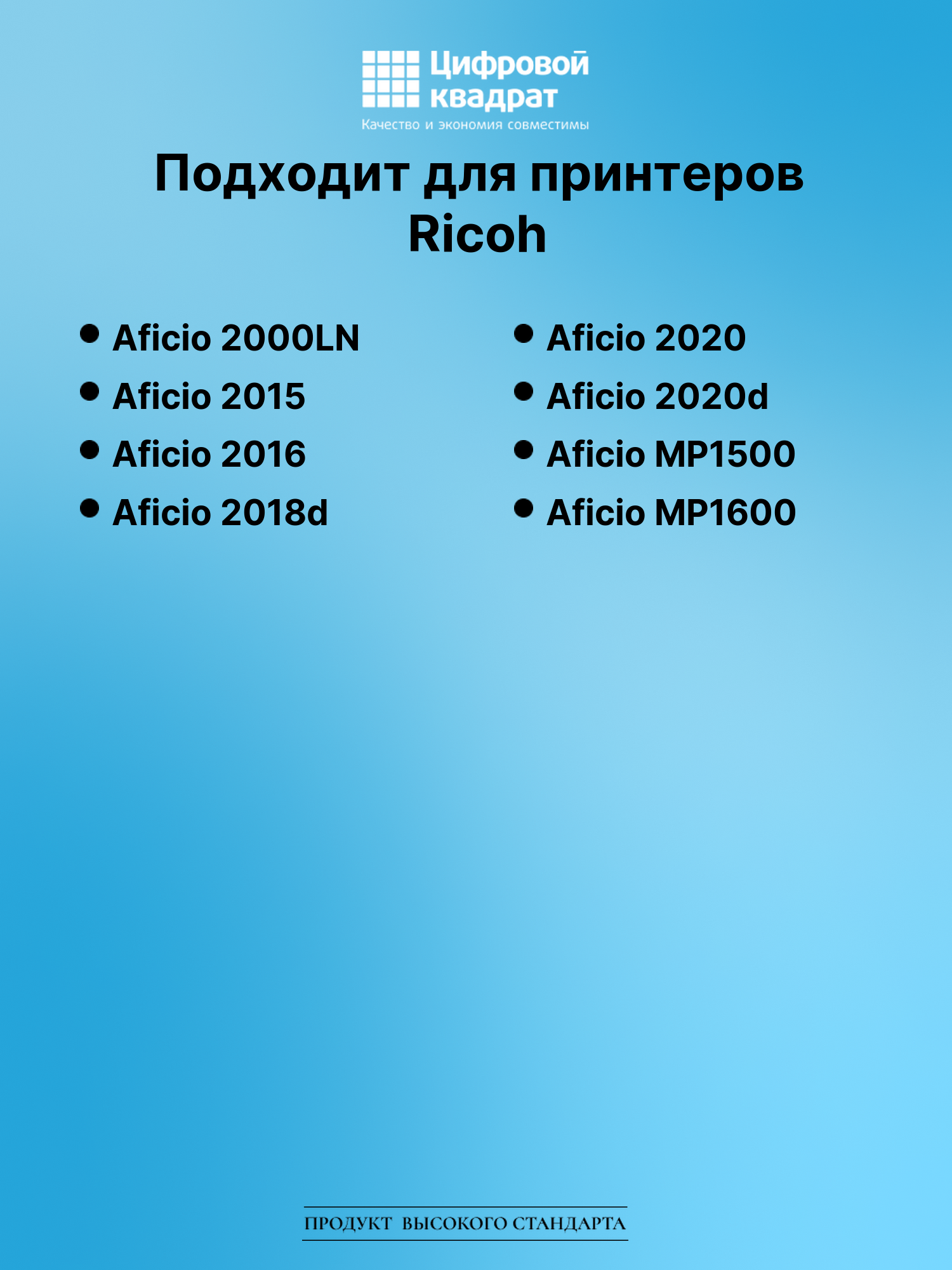Картридж для Ricoh Aficio 2000LN (1230D), 2015, 2016 2