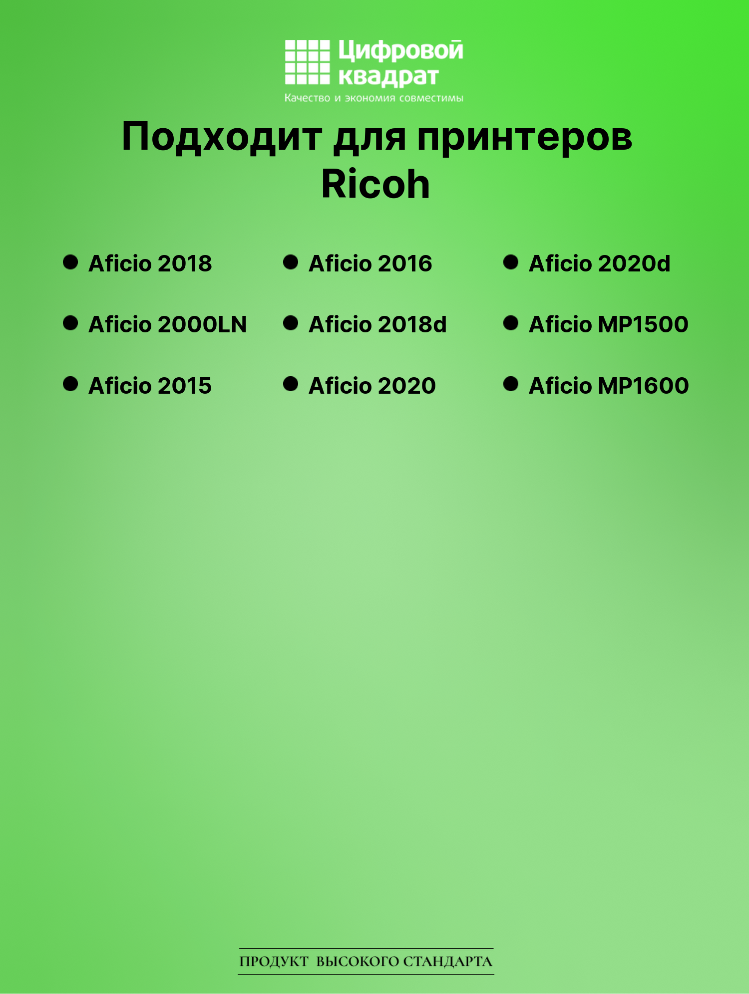 Картридж для Ricoh Aficio 2018 (1230D), 2000LN, 2015 2