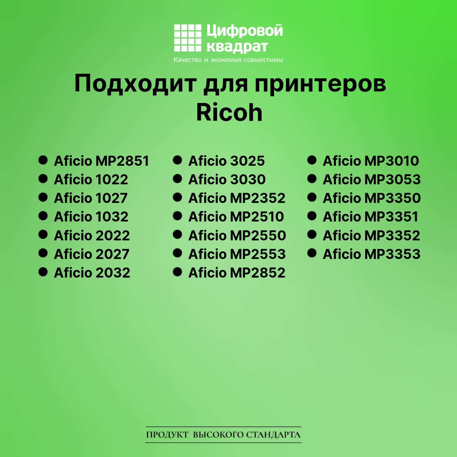 Картридж для Ricoh MP2851 совместимый 2