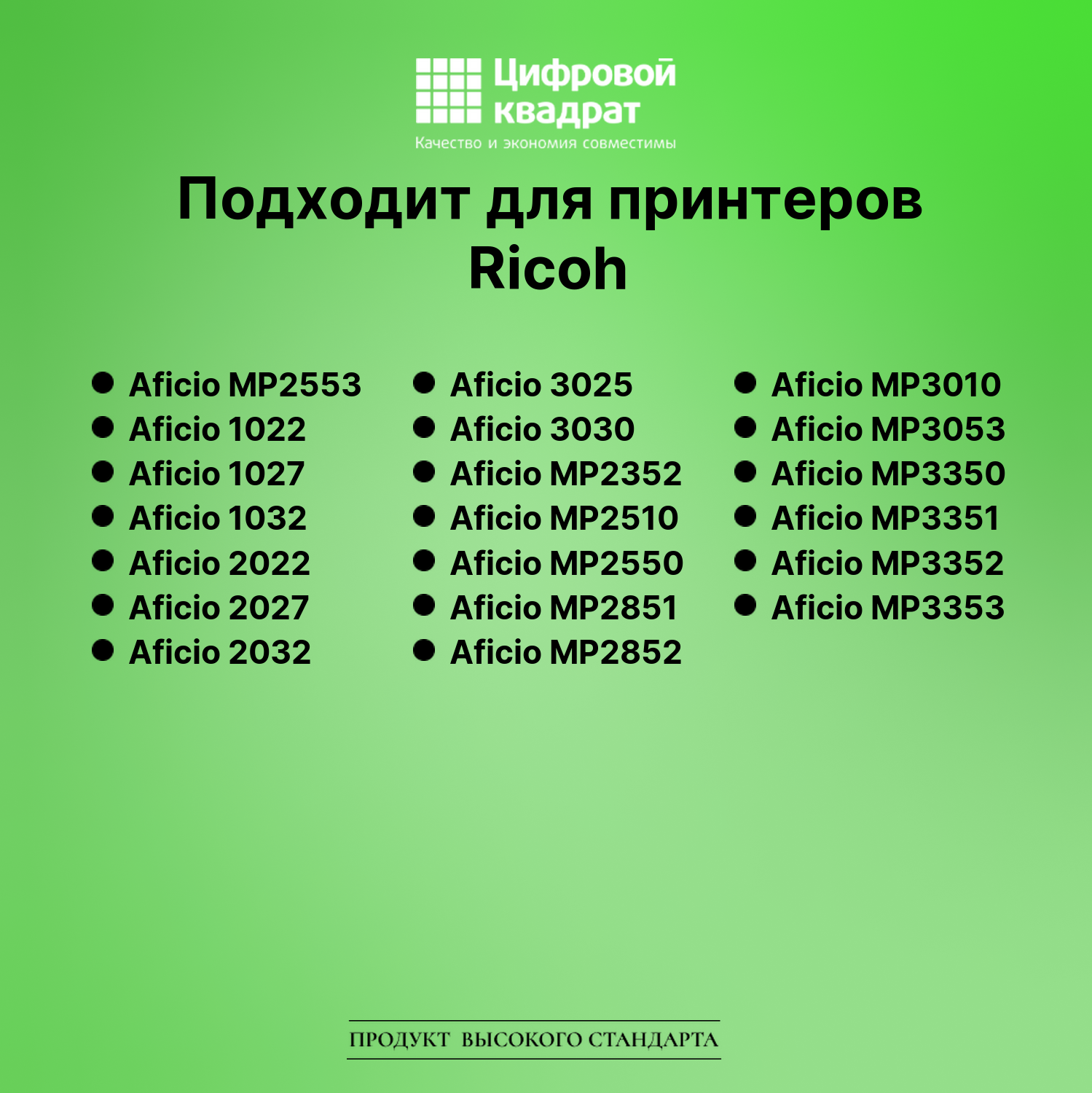 Картридж для Ricoh MP2553 совместимый 2