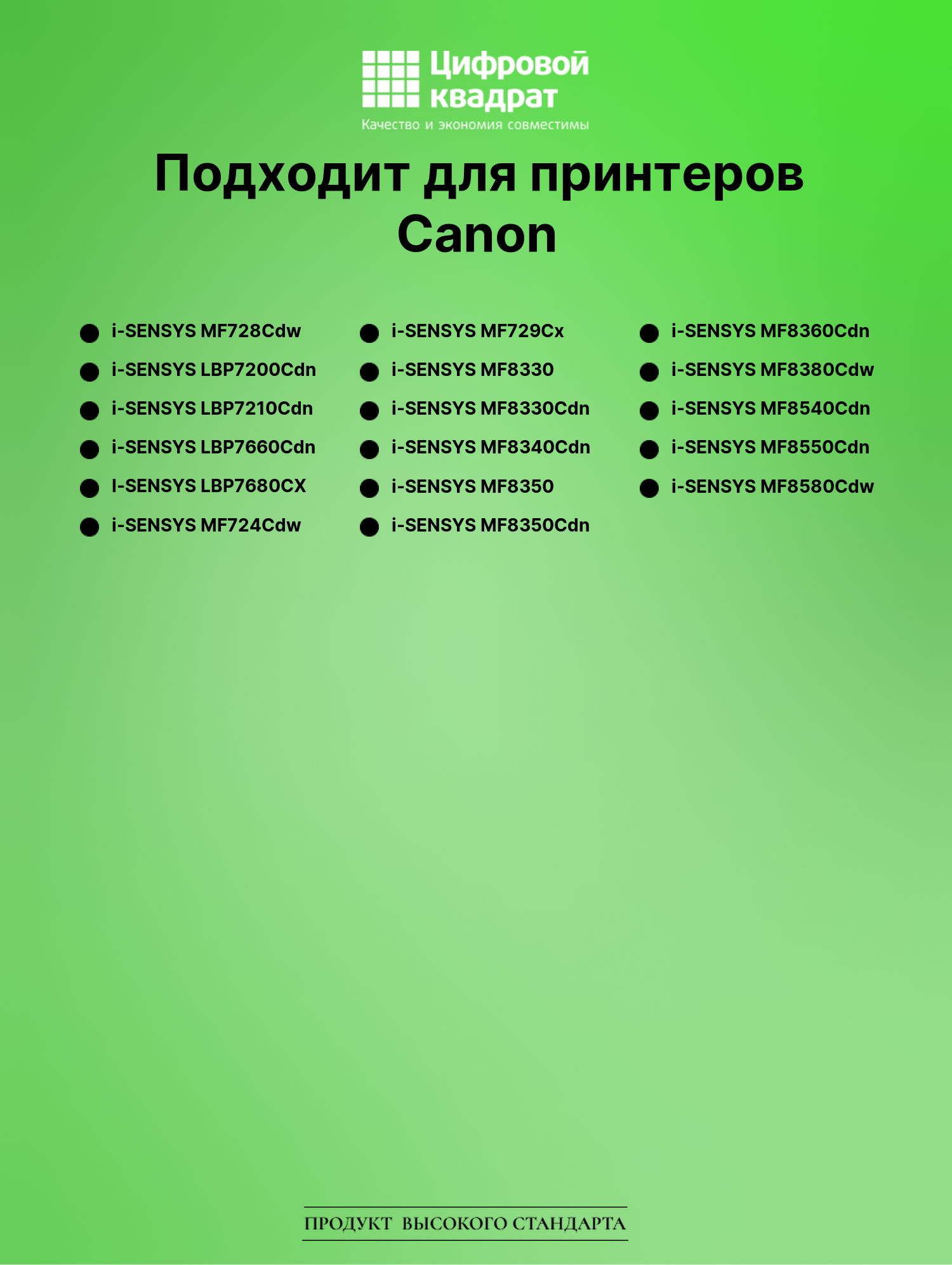 Картридж для Canon i-SENSYS MF728Cdw (718 BK) 2