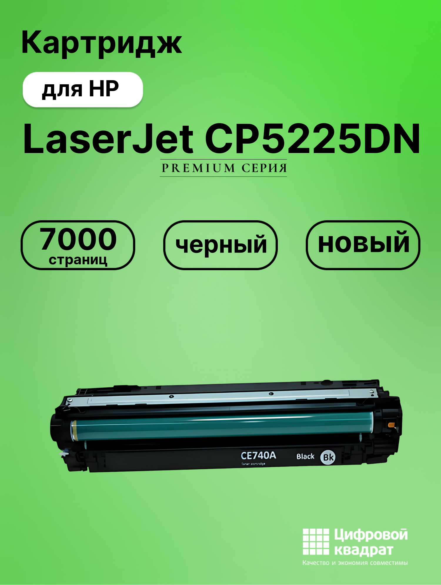 Картридж для HP CP5225DN совместимый