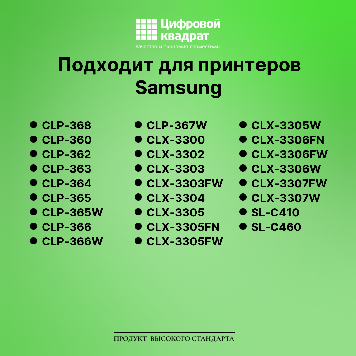 Картридж для Samsung CLP-368 совместимый 2