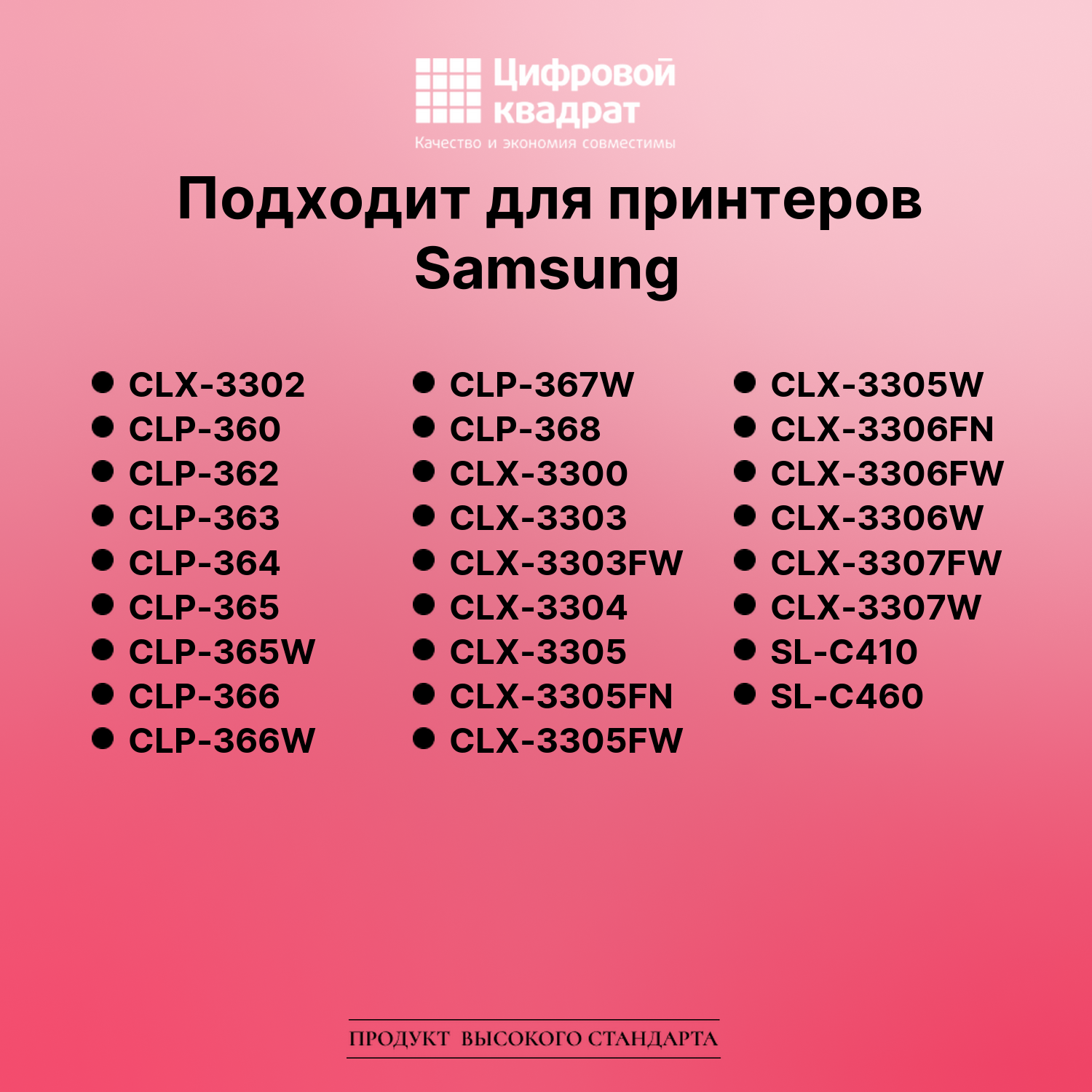 Картридж для Samsung CLX-3302 совместимый 2
