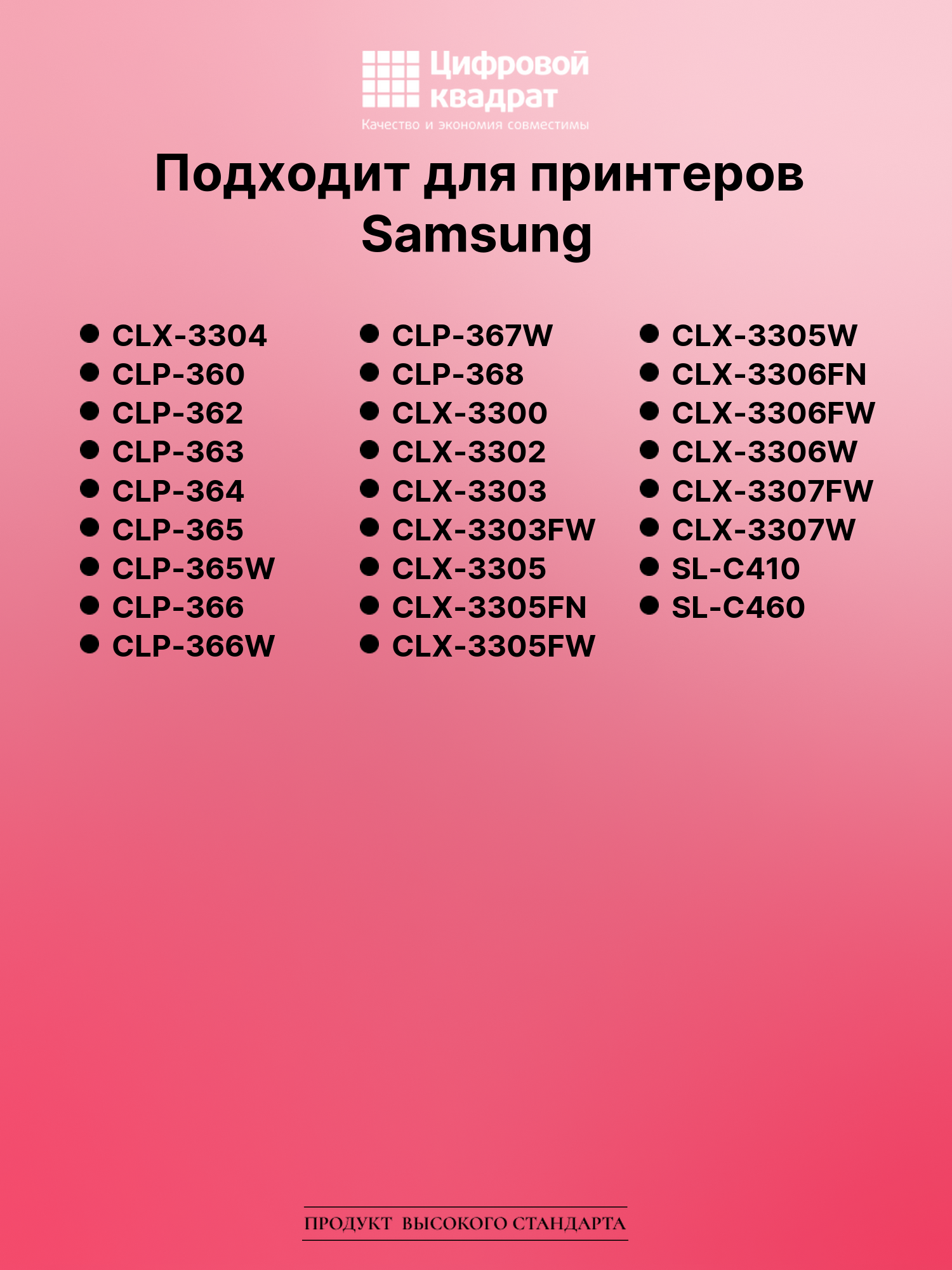 Картридж для Samsung CLX-3304 совместимый 2