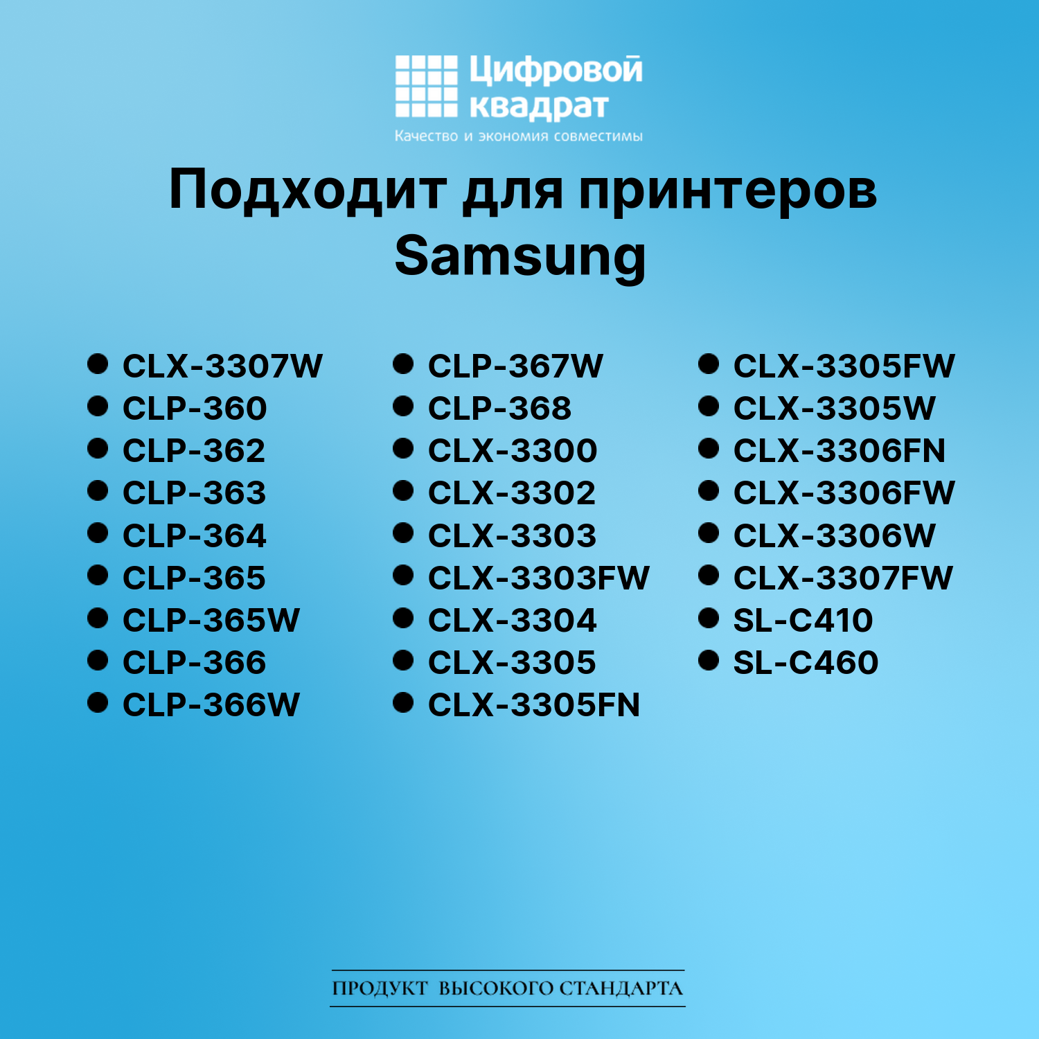 Картридж для Samsung CLX-3307W совместимый 2