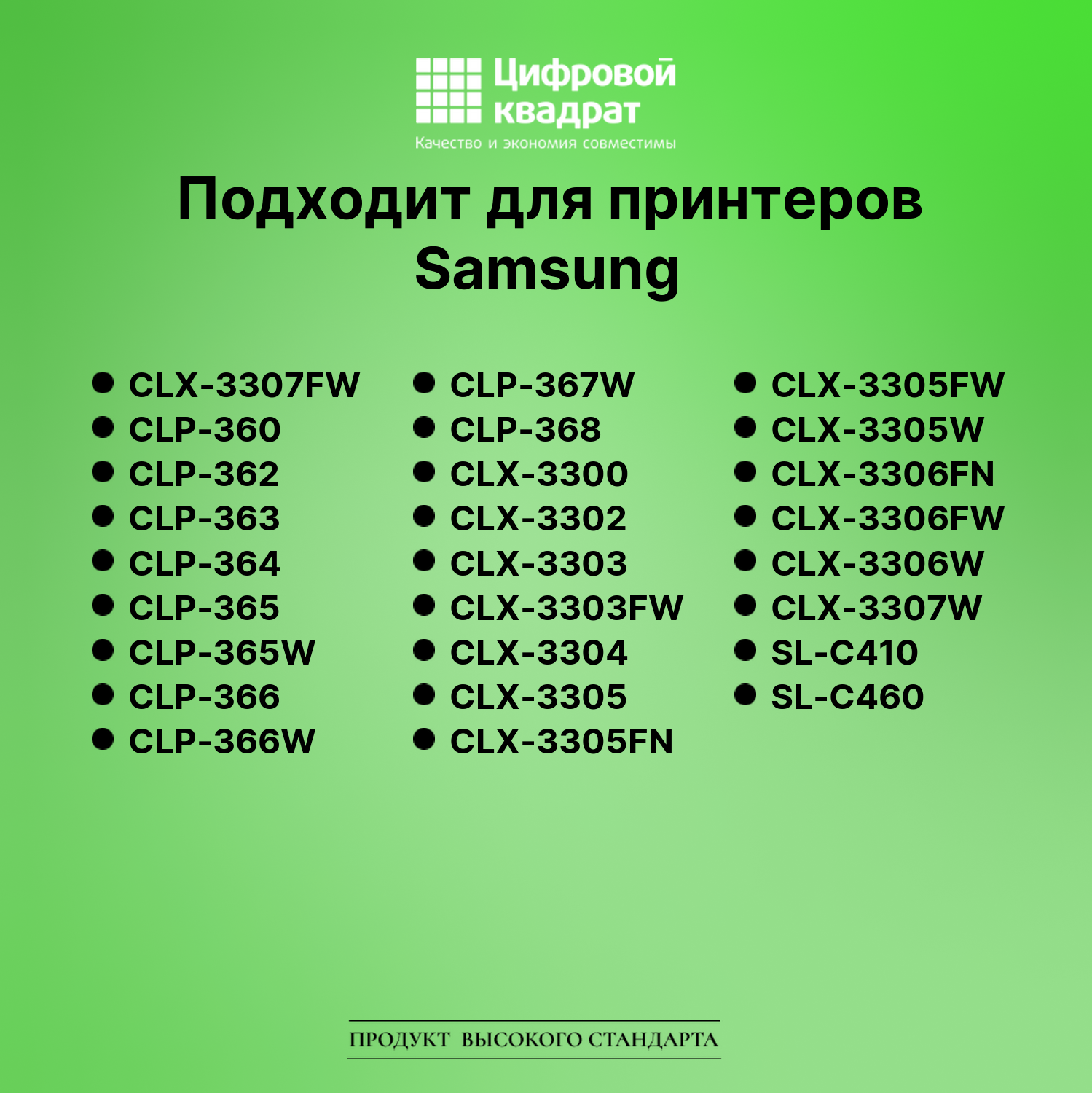 Картридж для Samsung CLX-3307FW совместимый 2