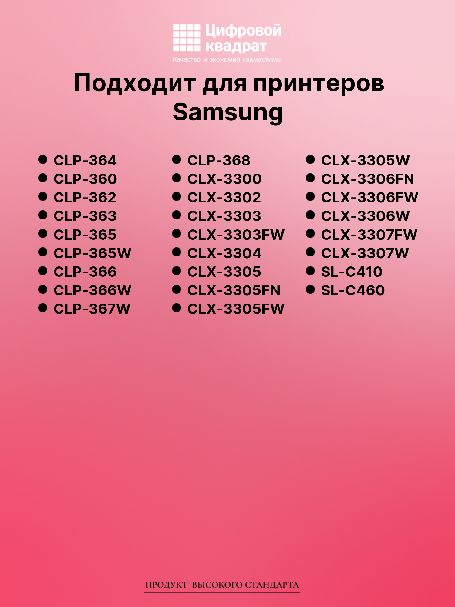 Картридж для Samsung CLP-364 совместимый 2