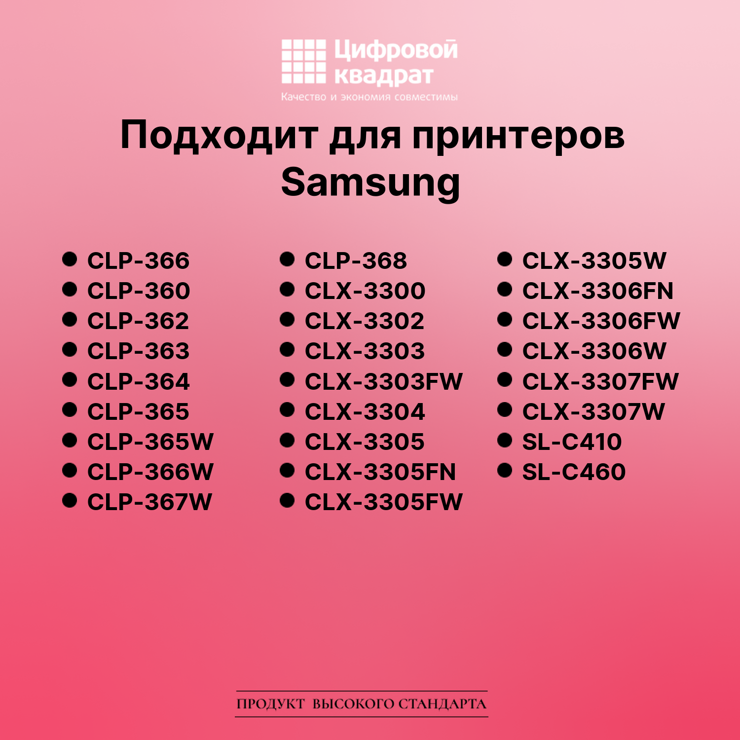 Картридж для Samsung CLP-366 совместимый 2