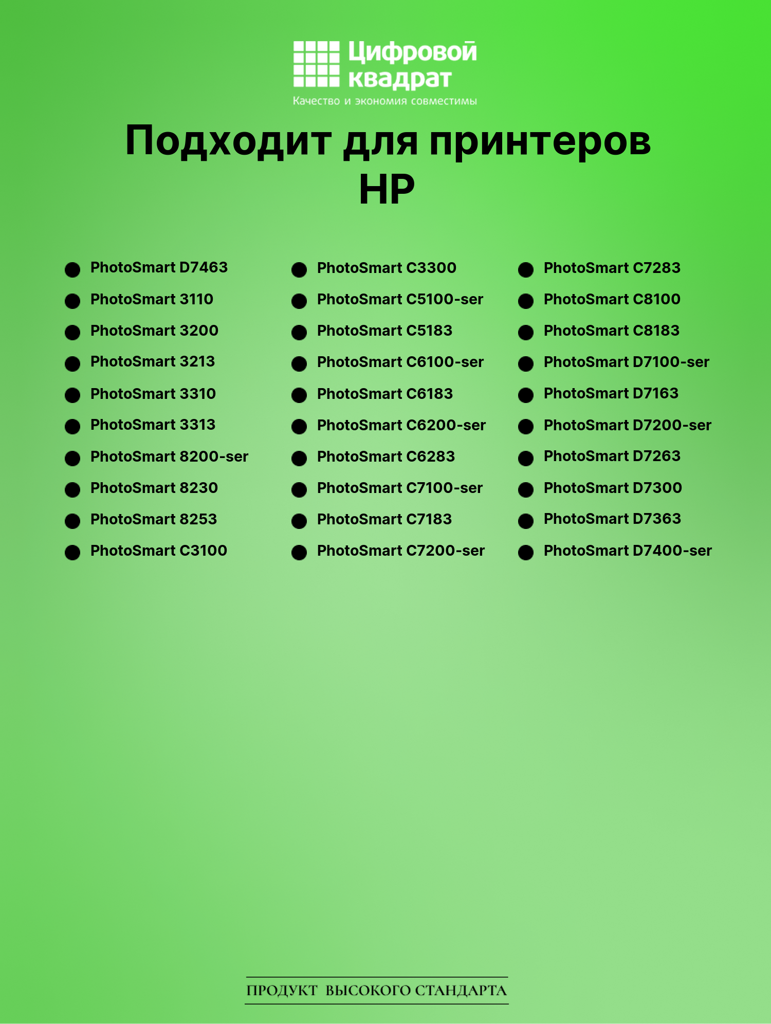 Картридж для HP PhotoSmart D7463 увеличенный ресурс совместимый 2
