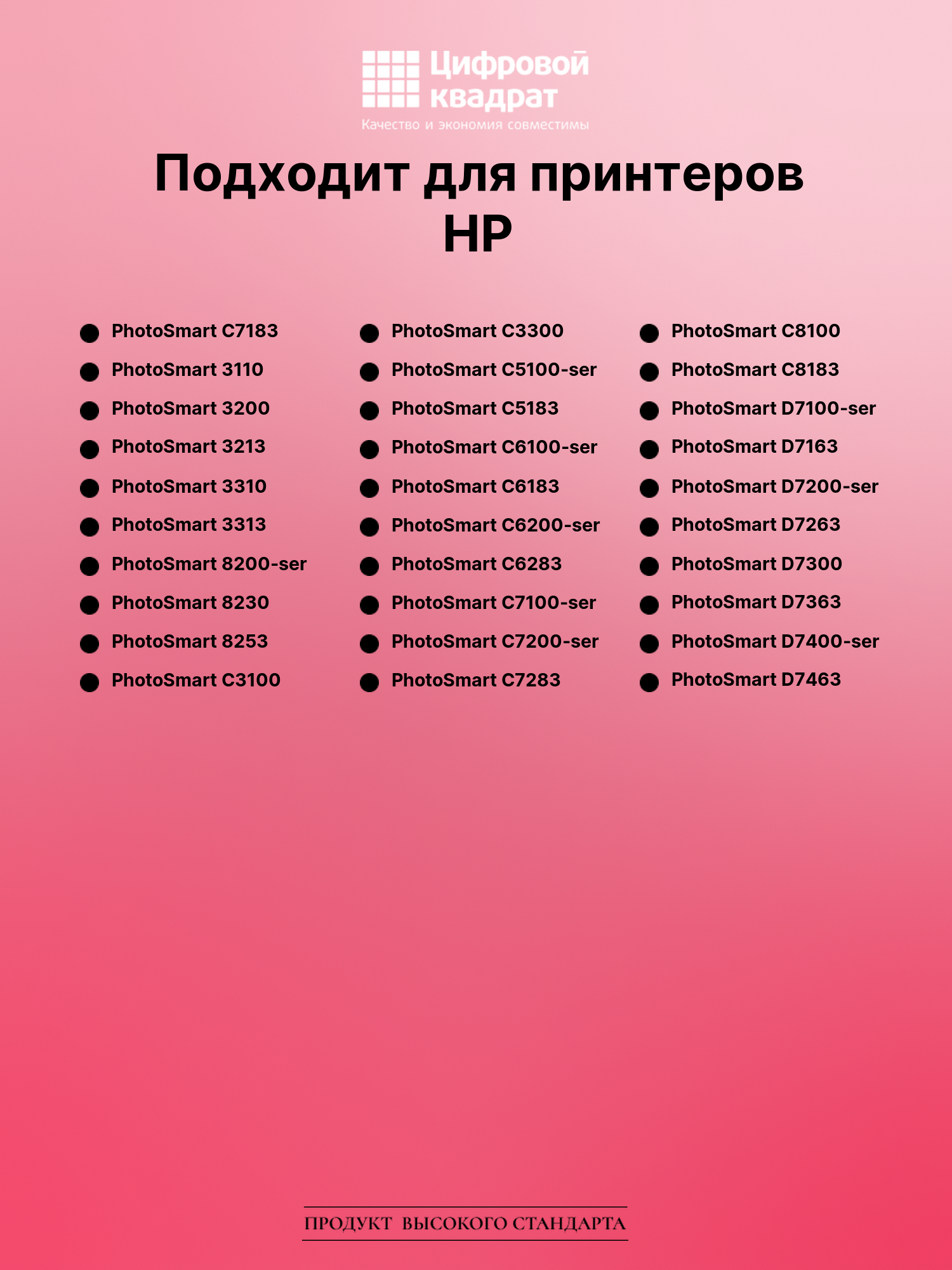 Картридж для HP PhotoSmart C7183 увеличенный ресурс совместимый 2