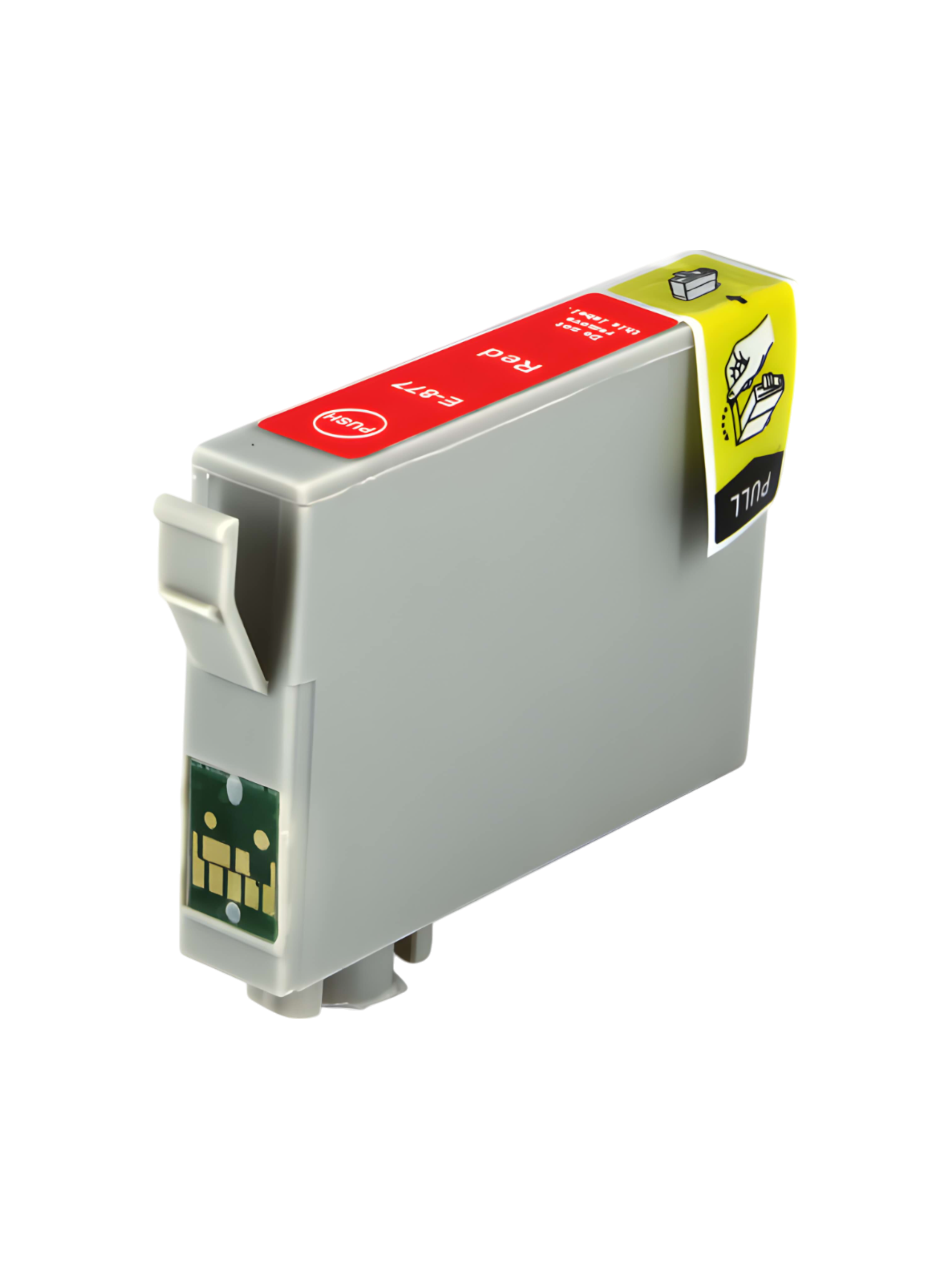 Картридж T0877 Epson красный совместимый 1