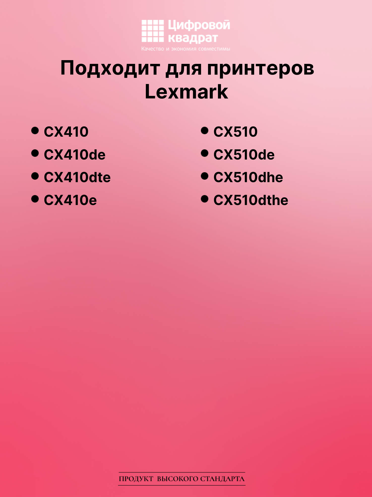Картридж для Lexmark CX410 совместимый 2