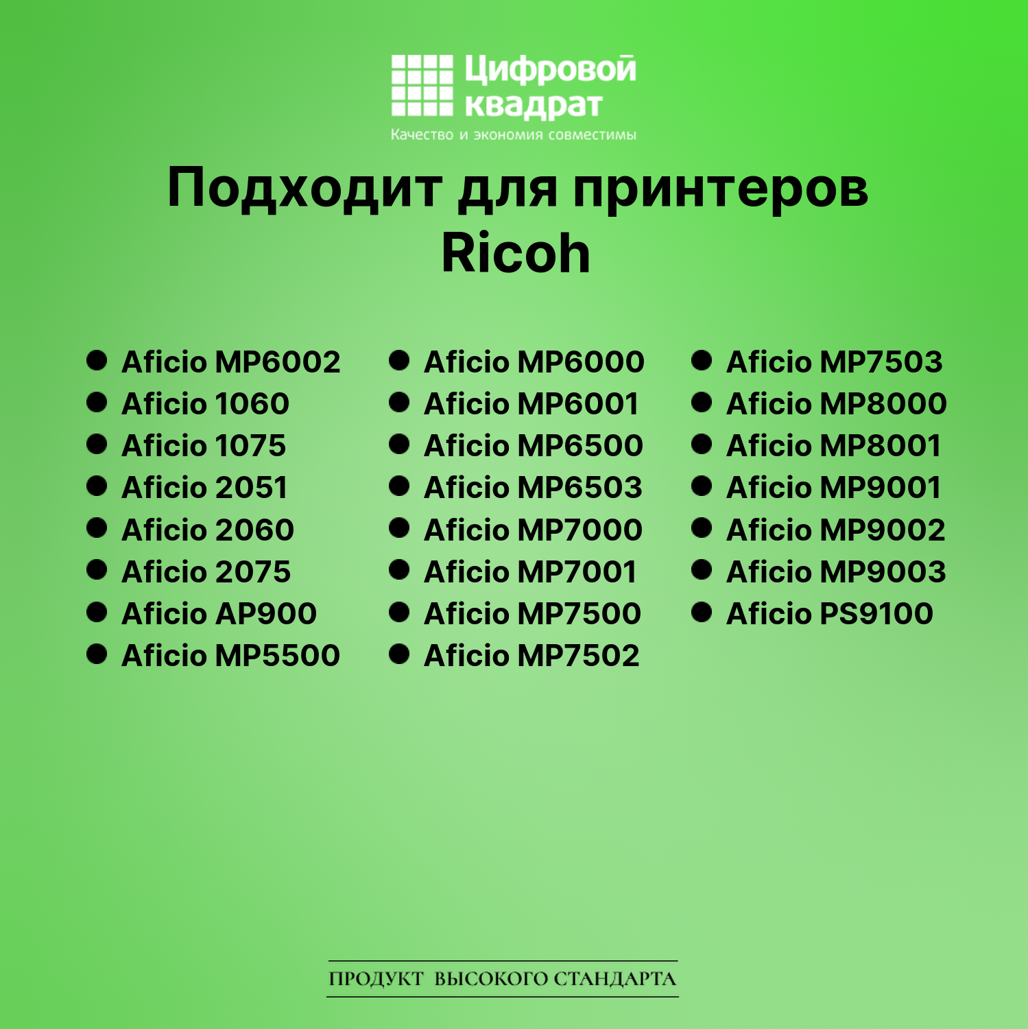 Картридж для Ricoh Aficio MP6002 совместимый 2