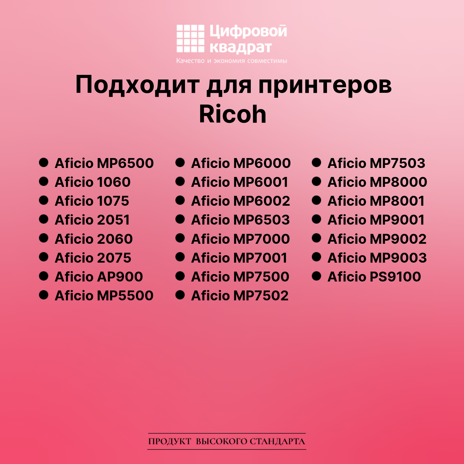 Картридж для Ricoh Aficio MP6500 совместимый 2