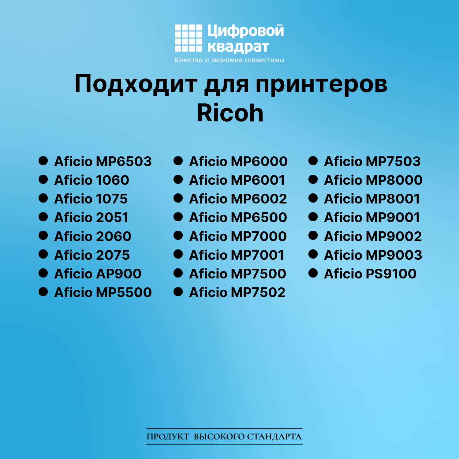Картридж для Ricoh Aficio MP6503 совместимый 2